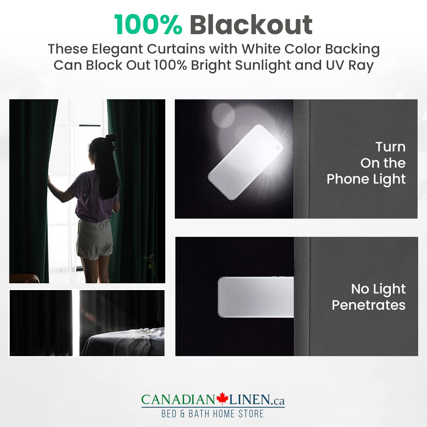 Canadian Linen Faux Linen Textured Blackout Window Curtain W 52" x L 84" Long Thermal Insulated Burlap Effect Linen Curtain Grommet Top, Charcoal Grey