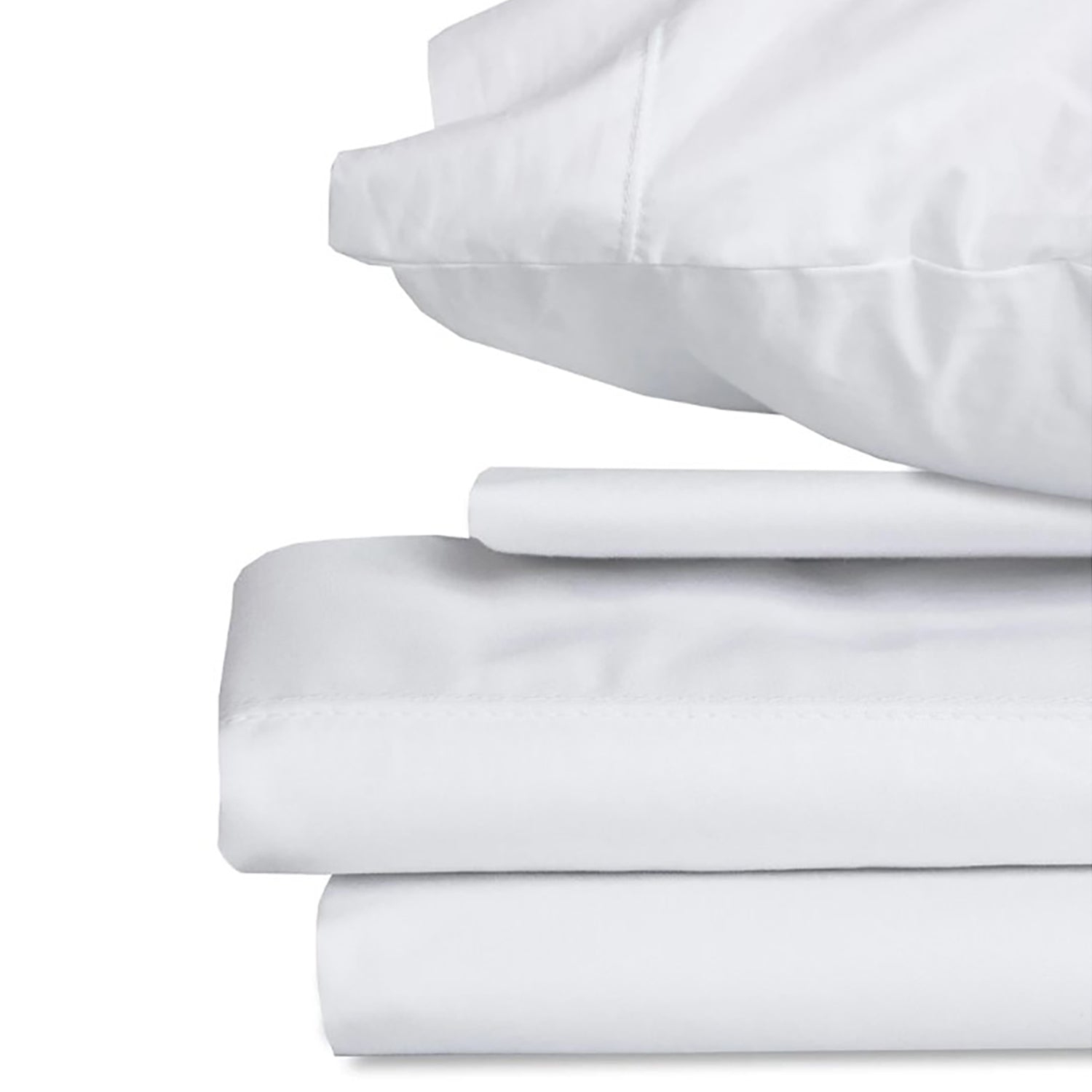 DB Chez Vous - Microfiber Sheet Set, Hypoallergenic, King Size, White