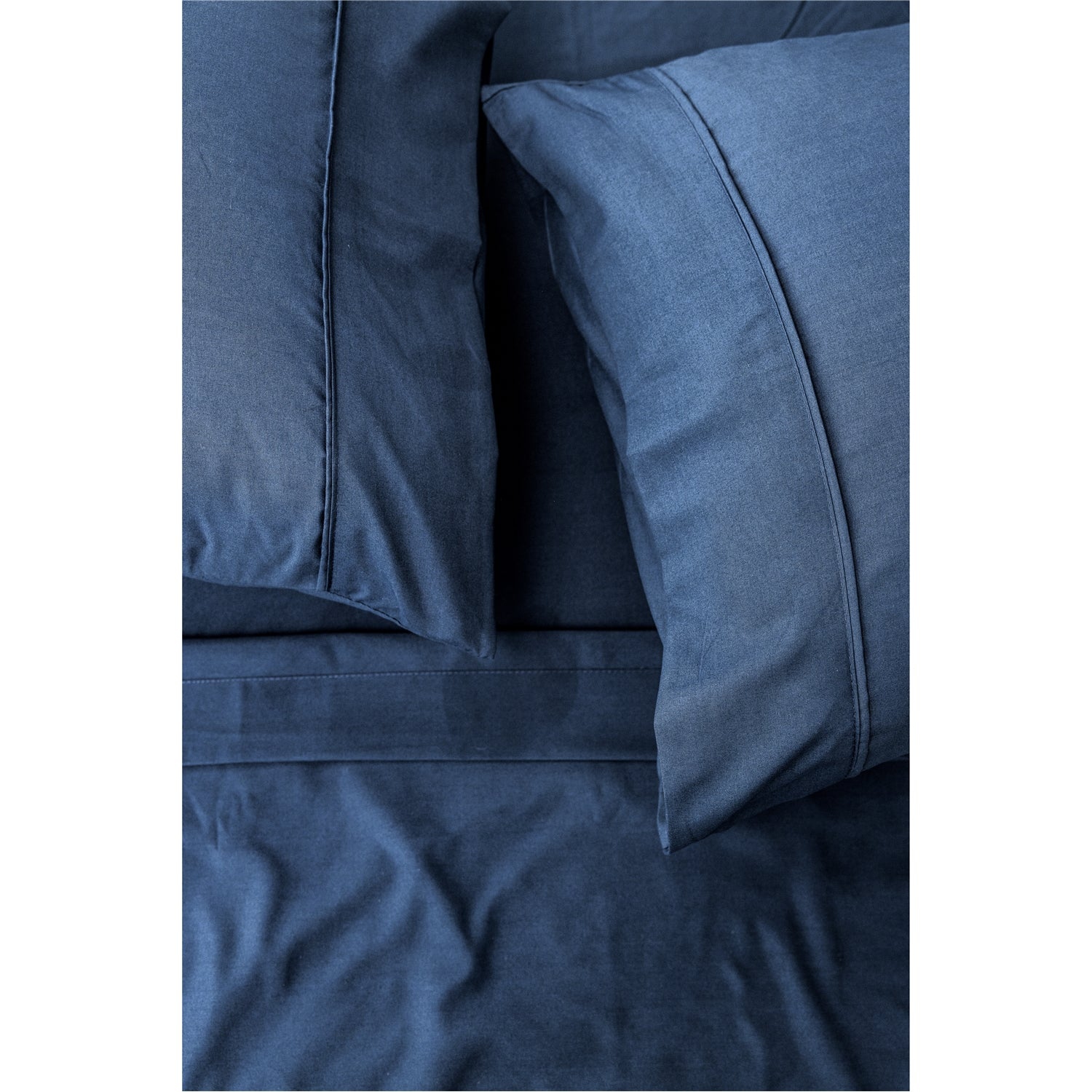 DB Chez Vous - Microfiber Sheet Set, Hypoallergenic, Queen Size, Blue