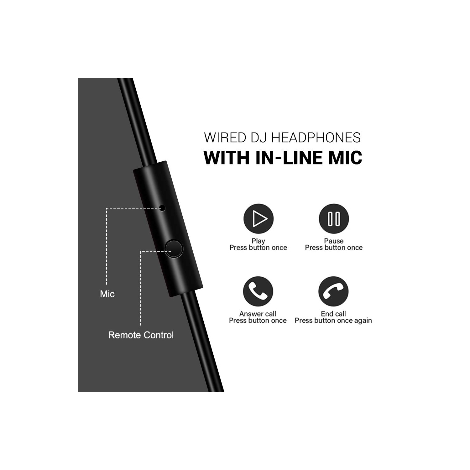 OneOdio Adapter-Free Closed Back Over Ear DJ Stereo Monitor Headphones, Professional Studio Monitor & Mixing, Telescopic Arm