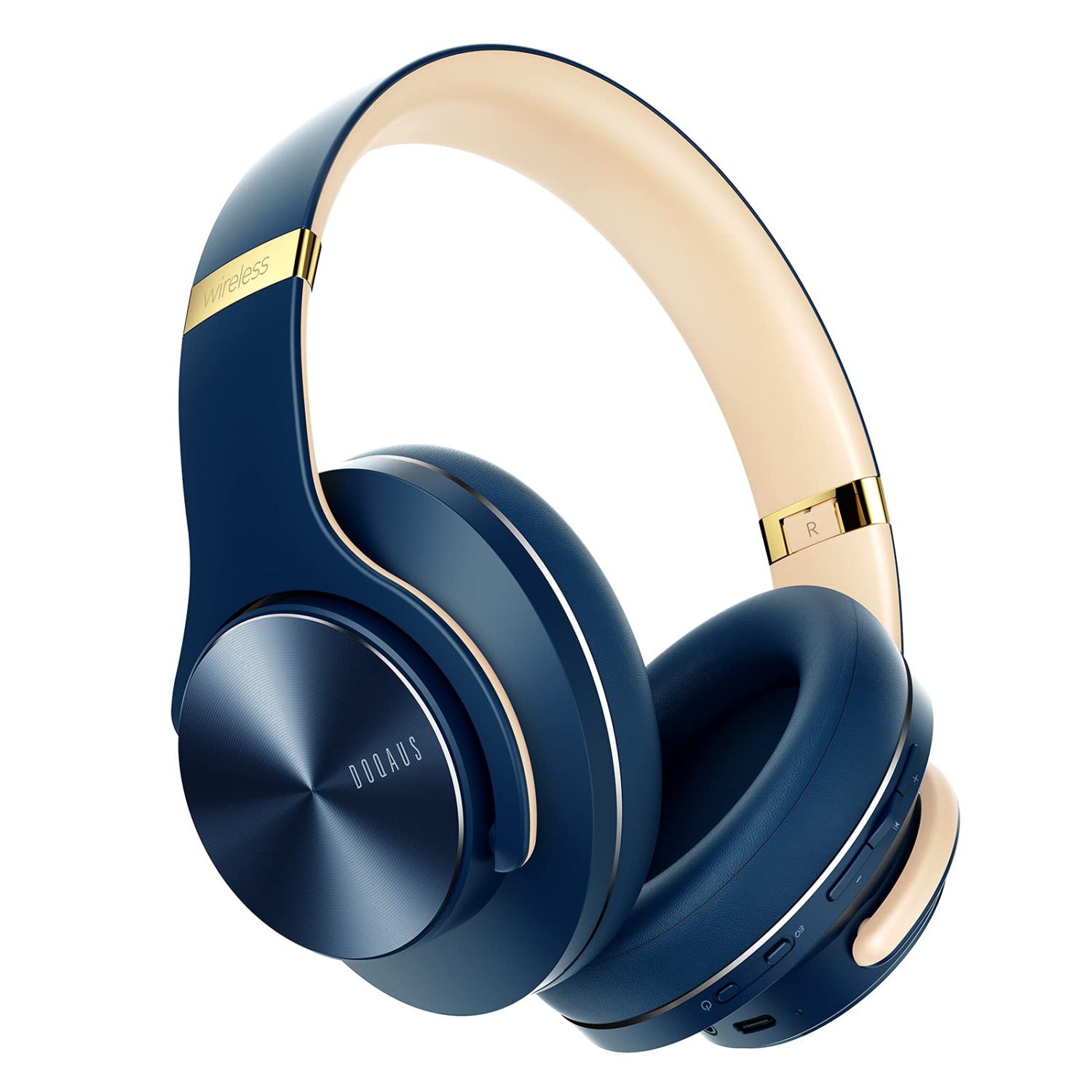 DOQAUS Bluetooth Headphones, 52 Hrs Playtime Wireless Headphones