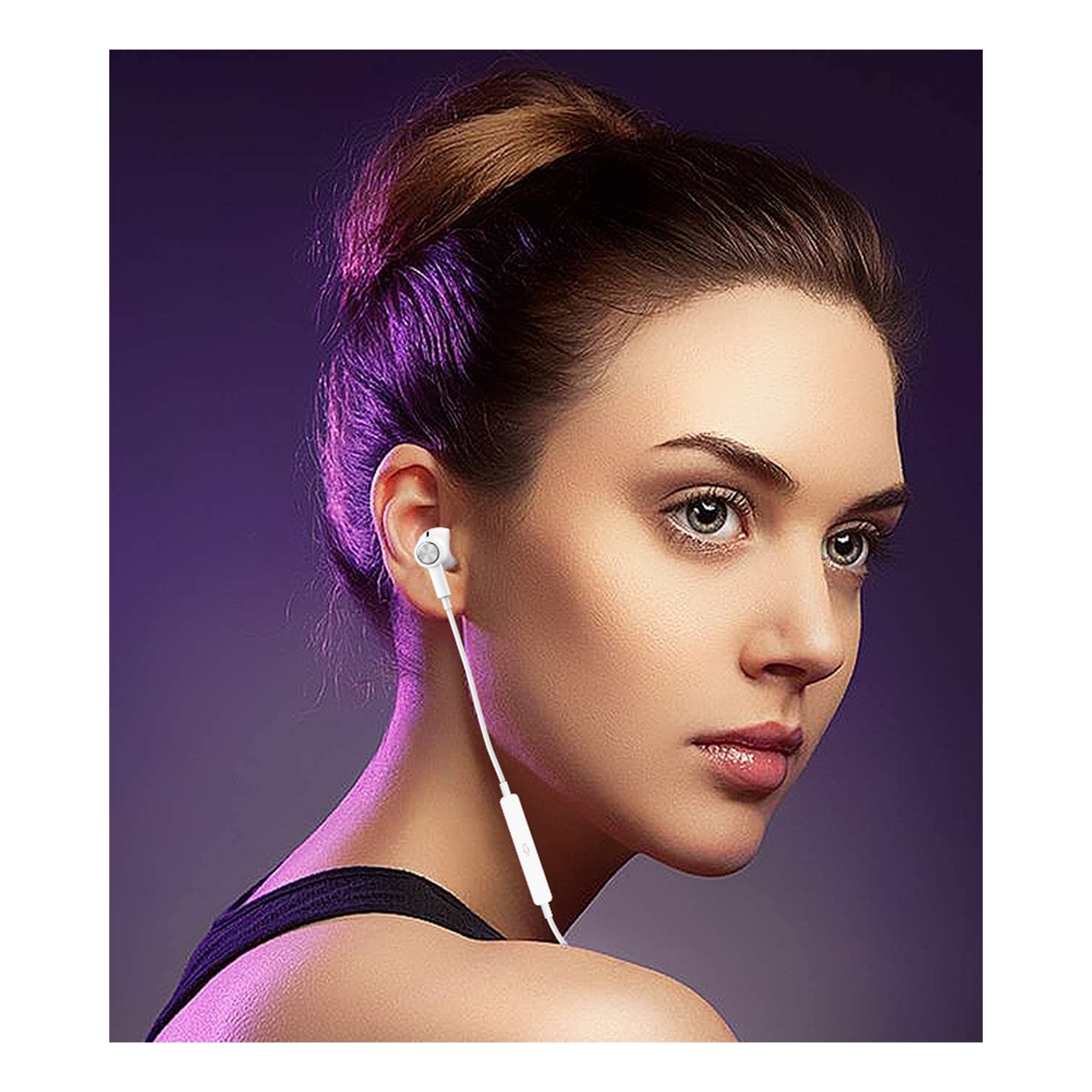 Hi-Res Extra Bass Earbuds Noise Isolating in-Ear Headphones Wired Earbuds with Microphone for iPhone, iPad, MP3, Huawei, Sam