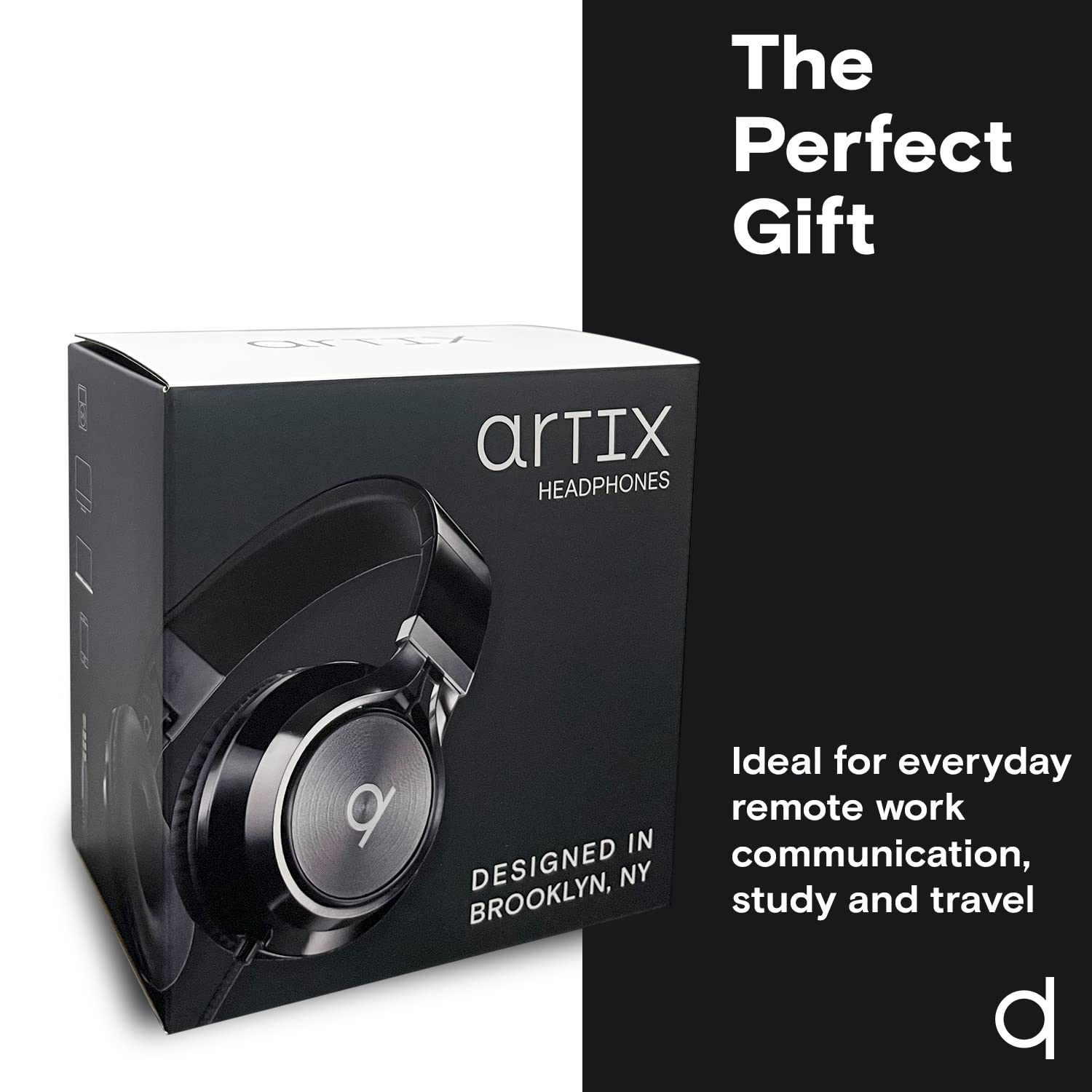 Artix CL750 Wired Headphones with Microphone and Volume Control, On Ear Stereo Noise Isolating Head Phones Corded with Adjus