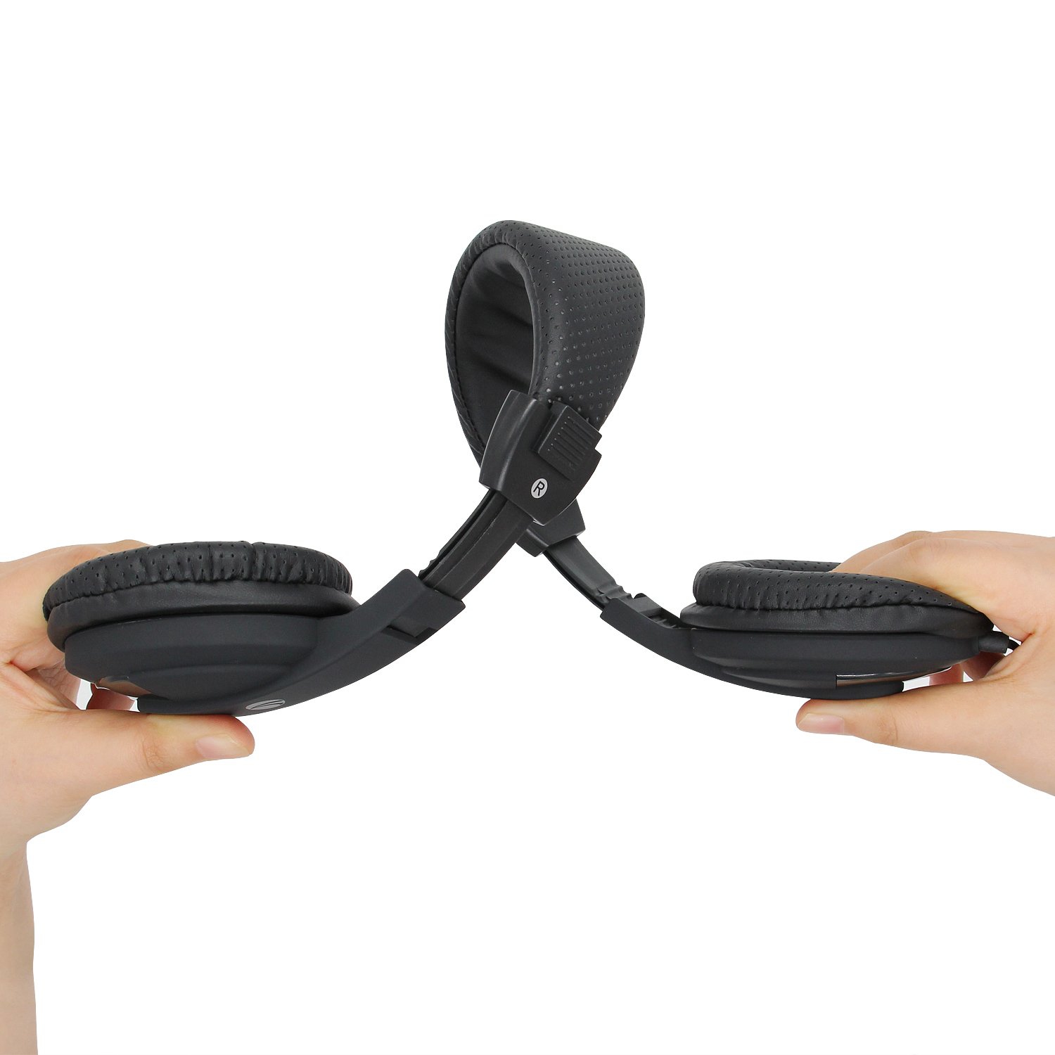 Casque d’écoute avec fil de VCOM avec microphone casque d’écoute stéréo léger à suppression du bruit, serre-tête ajustable pour adultes S.