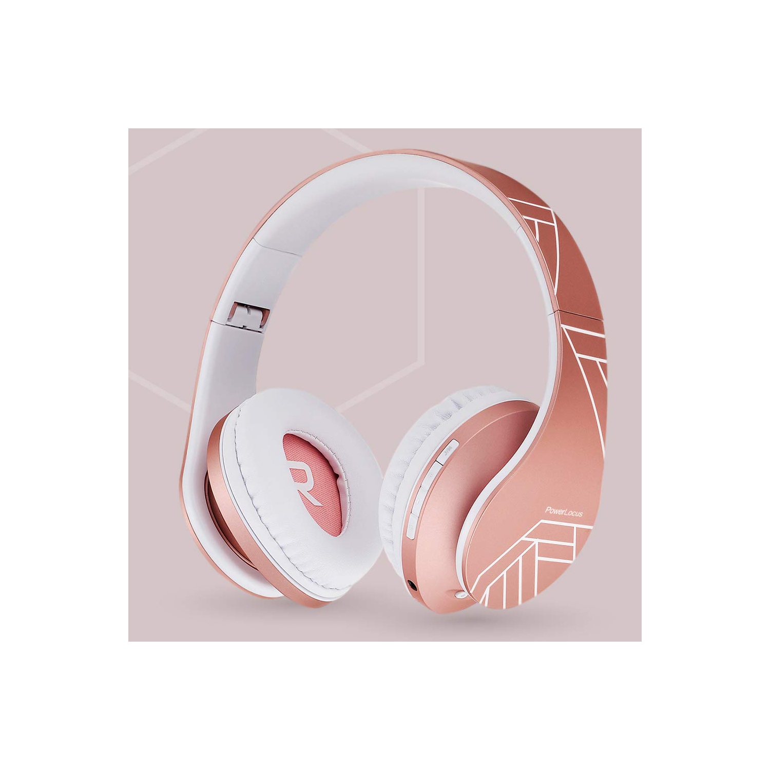 PowerLocus Bluetooth Over-Ear Headphones, Wireless Stereo Foldable Headphones Wireless and Wired Headsets with Built-in Mic, Micro SD/TF, FM for