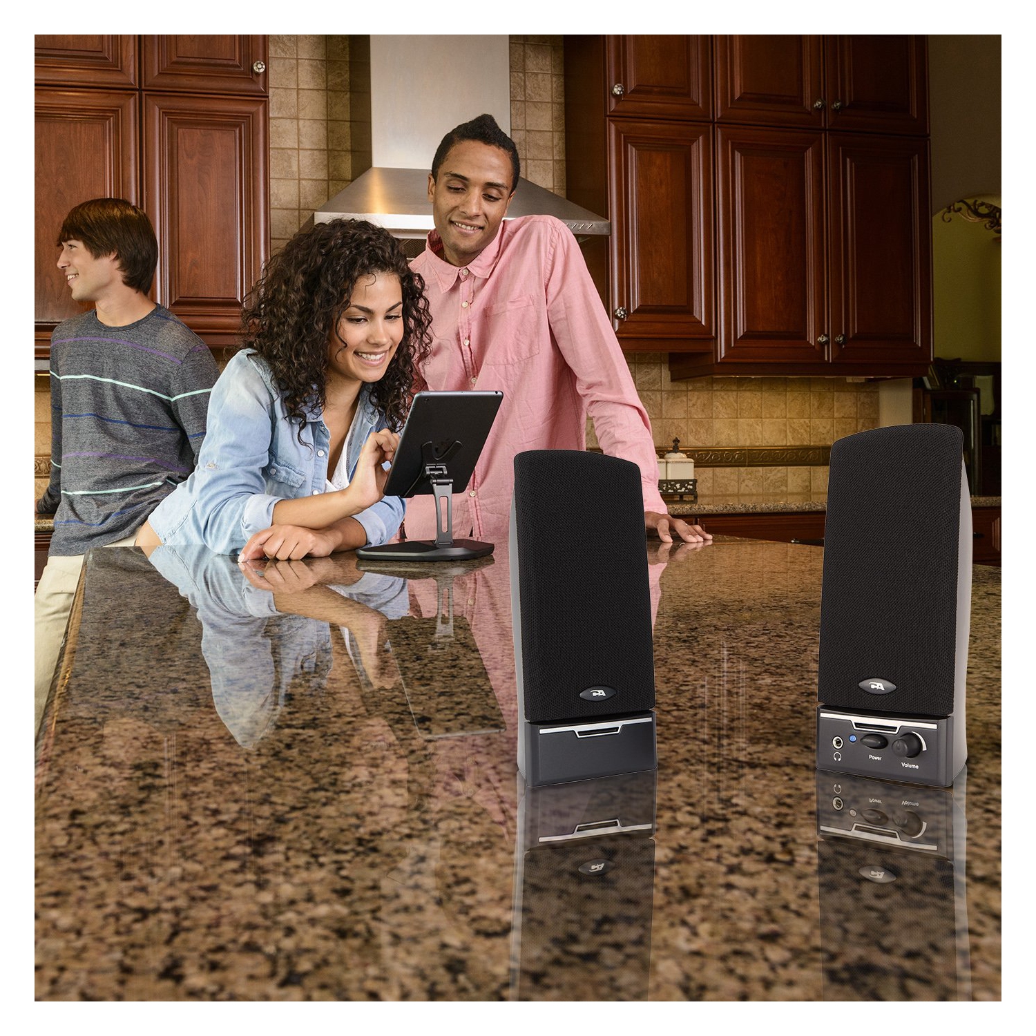 Cyber Acoustics 4 Watt 2.0 Computer Speaker System- Black