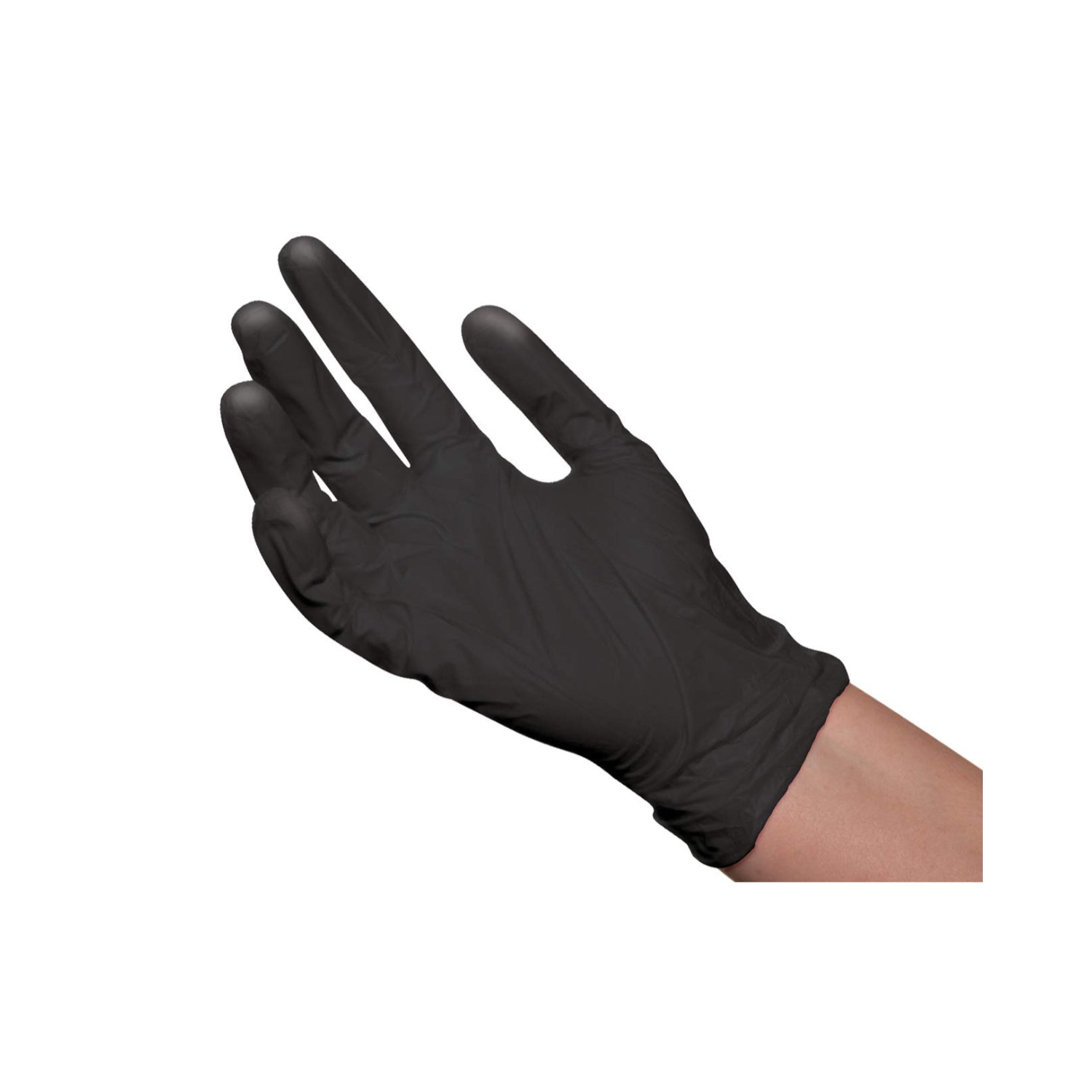BaBylissPRO Reusable Black Satin Latex Gloves Medium 4/box