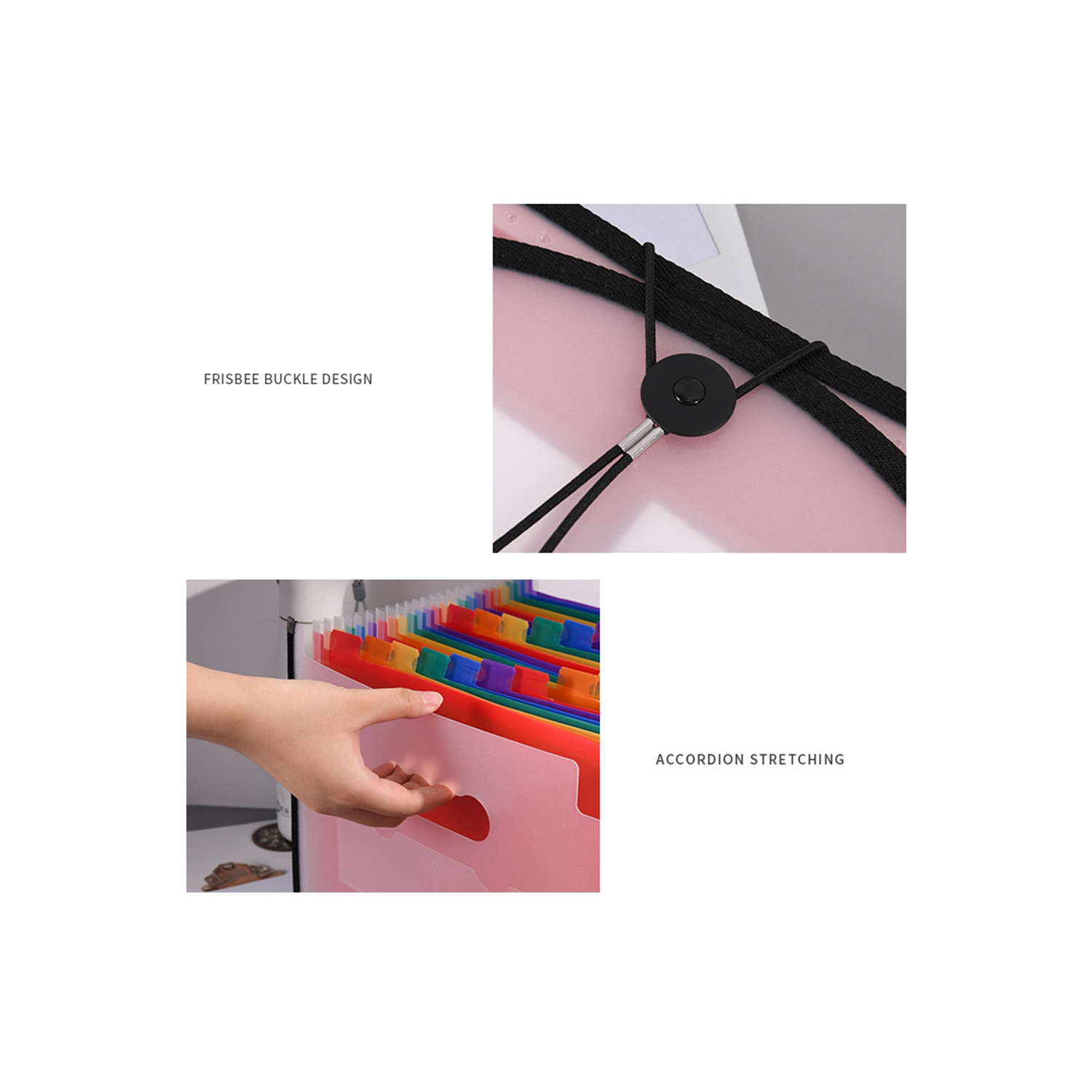 Le classeur expansible de navor avec 24 pochettes ,Range-tout portatif de format A4, convient pour la maison, le bureau, l’étude et les voyages avec