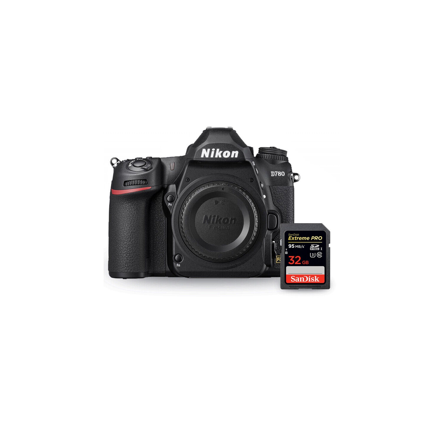 Nikon D780 DSLR Camera 1618 + Sandisk Extreme Pro 32GB SD