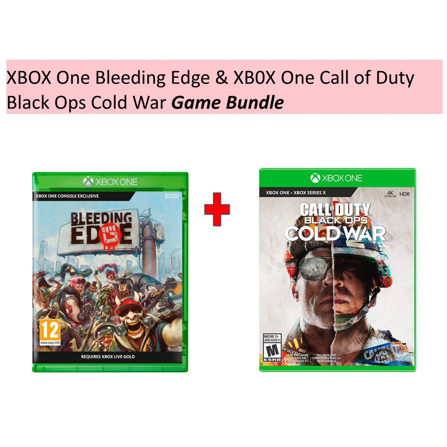 XBOX One Bleeding Edge & XB0X One Call of Duty Black Ops Cold War Game Bundle