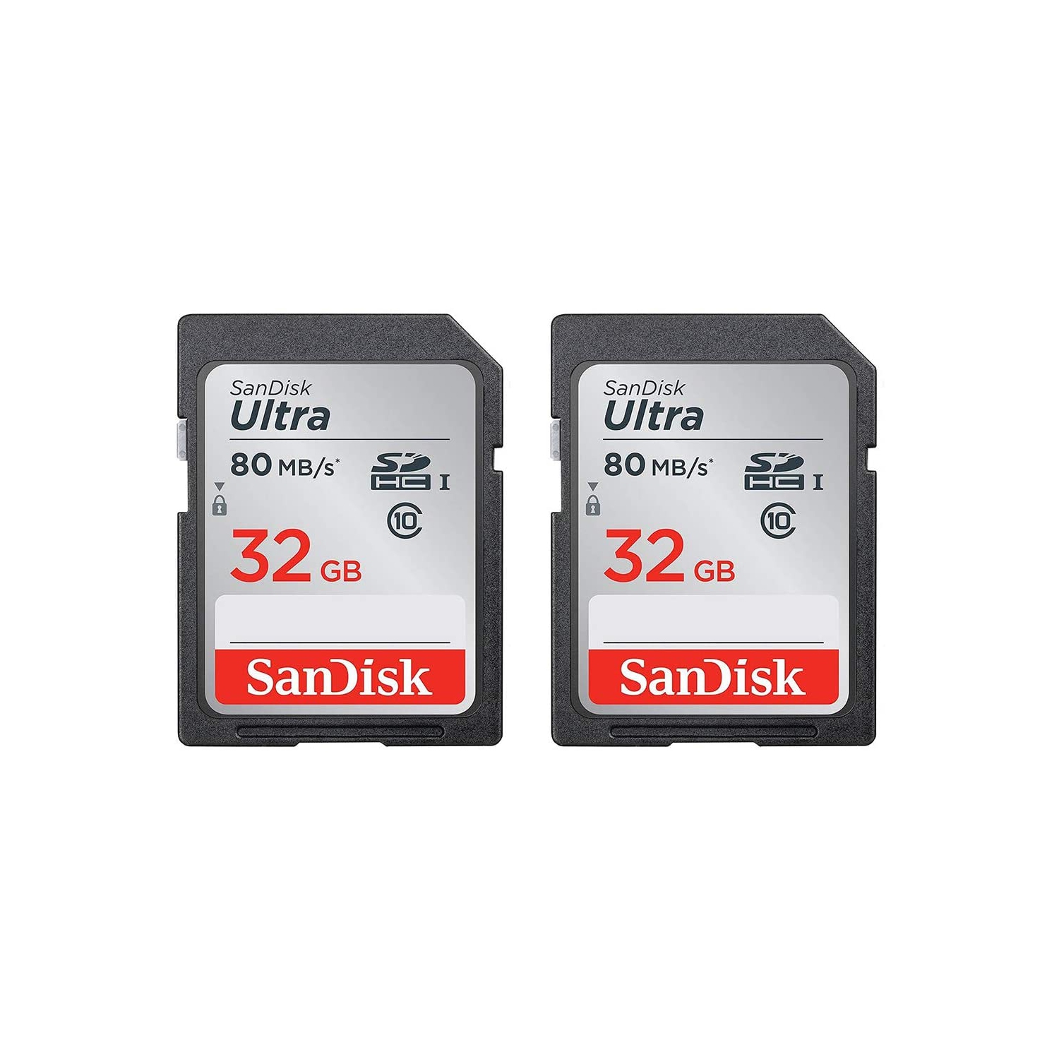 2-pack SanDisk 32GB Ultra SDHC Memory Card -