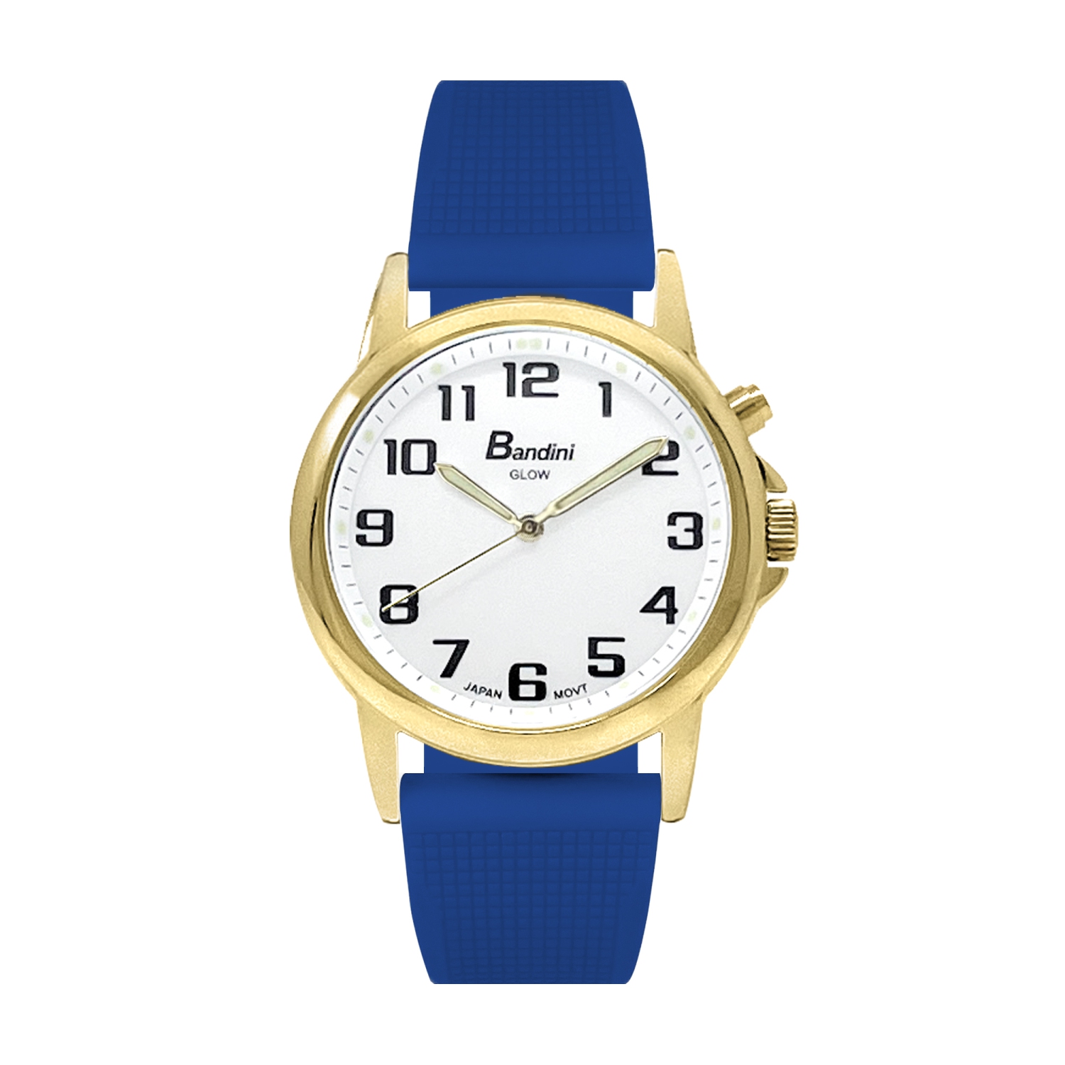 Montre analogique de 38mm pour hommes, ton or, bracelet de déploiement en silicone lavable, cadran blanc lumineux facile à lire, éclairage de nuit,