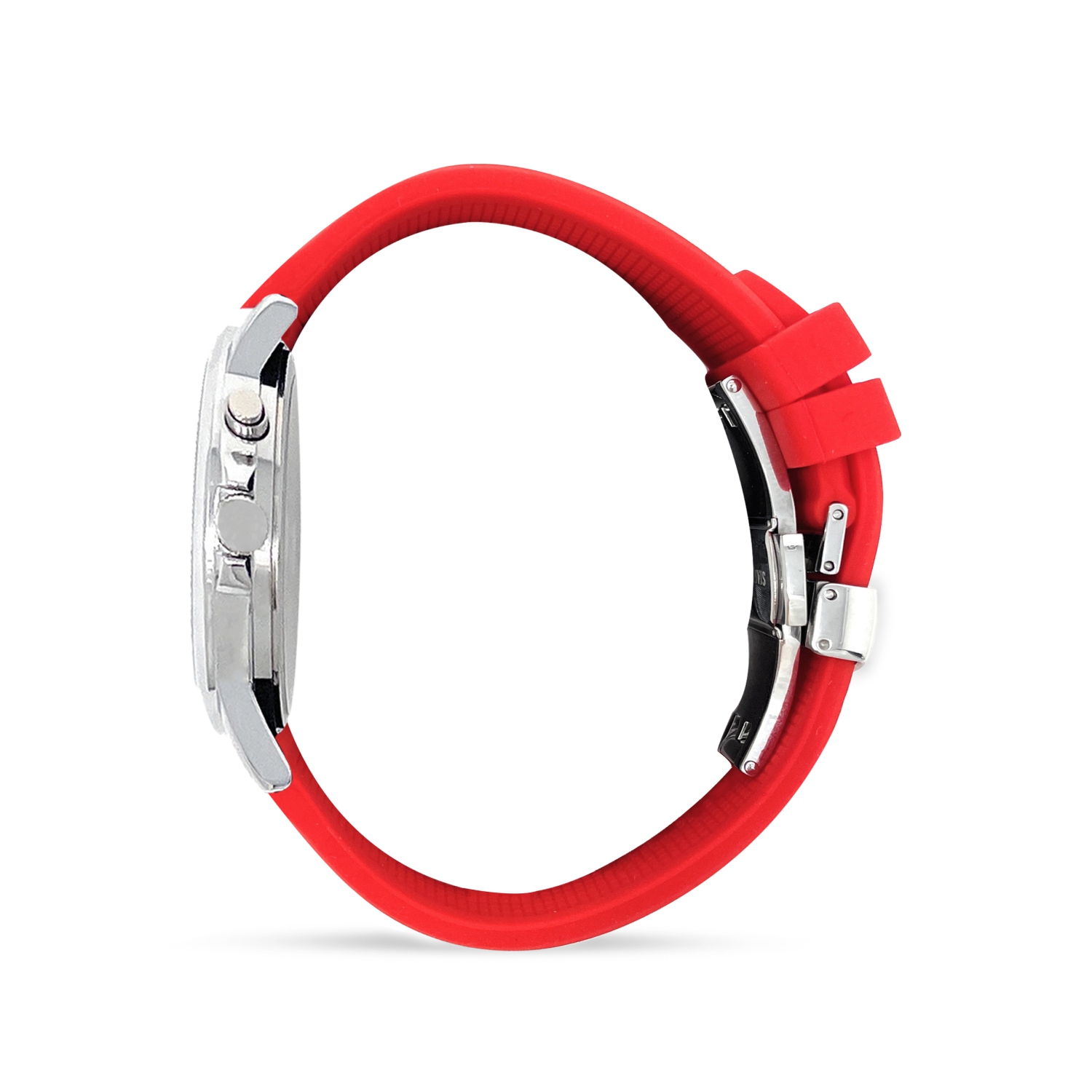 Montre analogique de 38mm pour hommes, ton or, bracelet de déploiement en silicone lavable, cadran blanc lumineux facile à lire, éclairage de nuit,