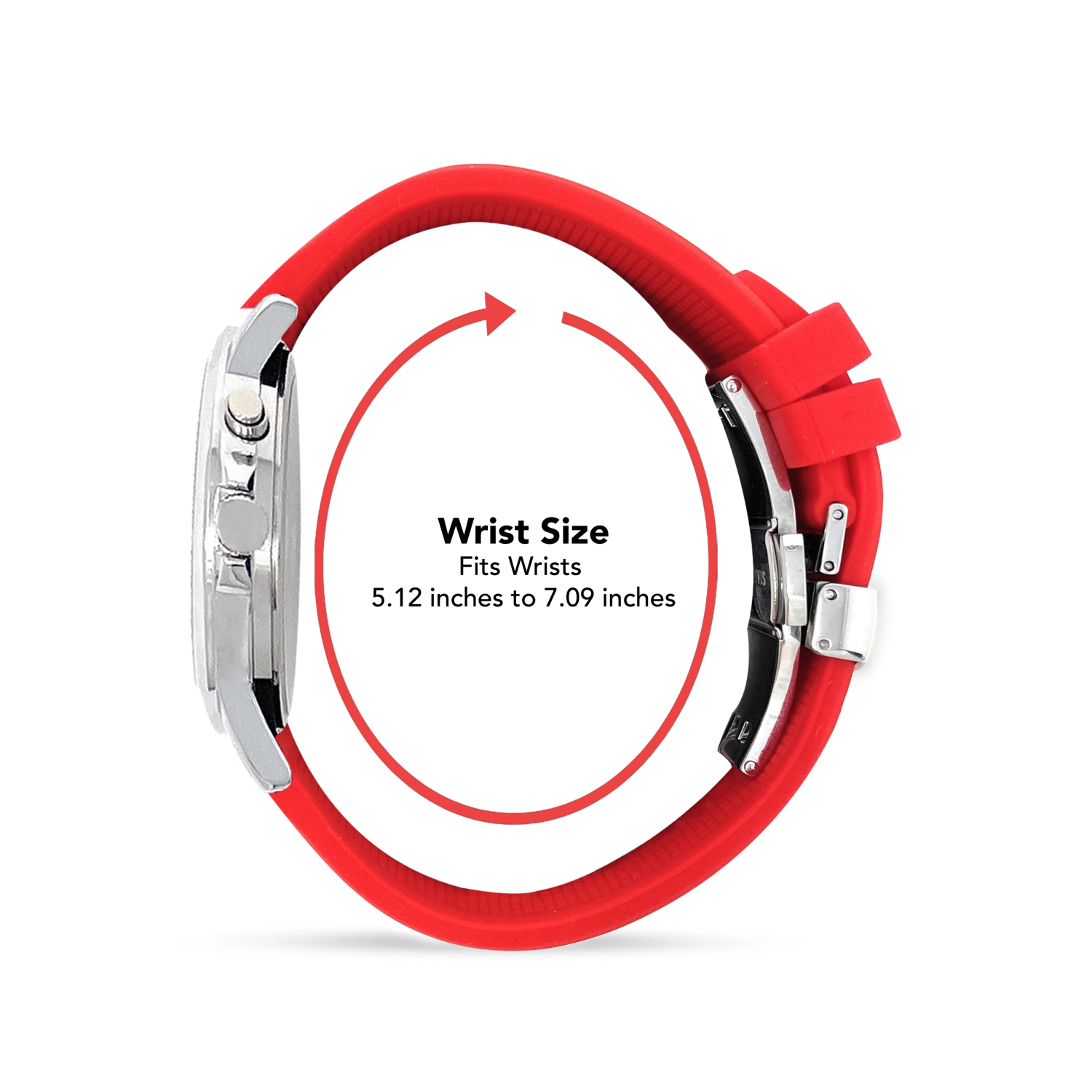 Montre analogique de 38mm pour hommes, ton or, bracelet de déploiement en silicone lavable, cadran blanc lumineux facile à lire, éclairage de nuit,