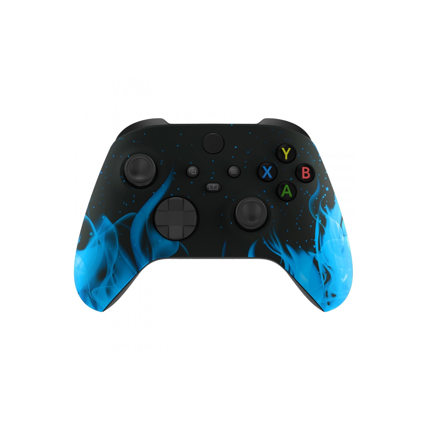 Manette personnalisée « Blue Fire » un-MDDED compatible avec le style unique de la Xbox One S/X