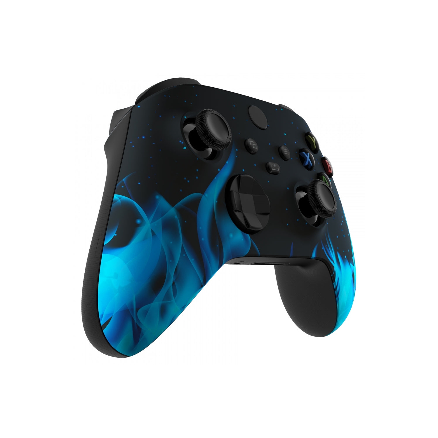 Manette personnalisée « Blue Fire » un-MDDED compatible avec le style unique de la Xbox One S/X