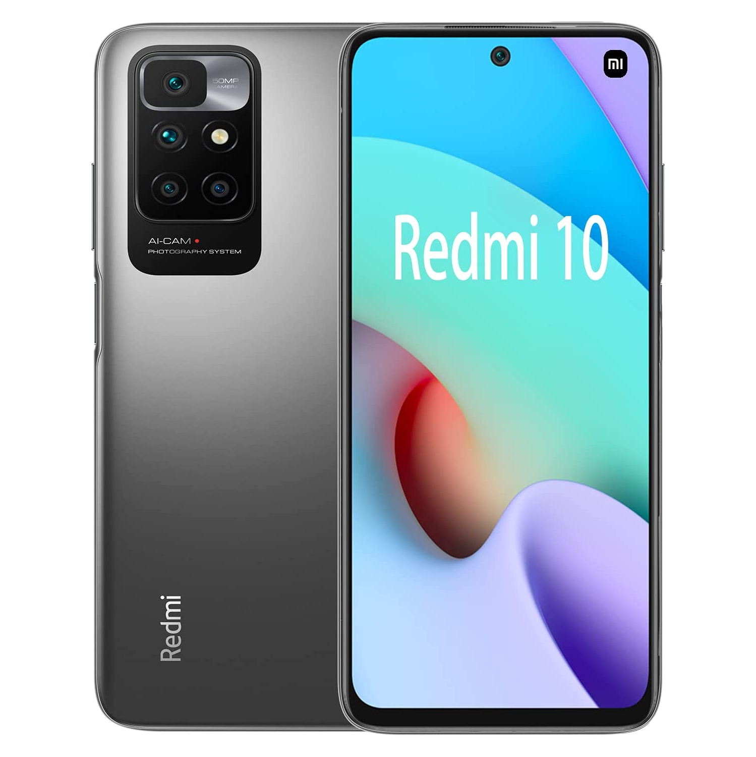Redmi 10 (Global Version) (64GB/4GB, Carbon Gray) - Brand New