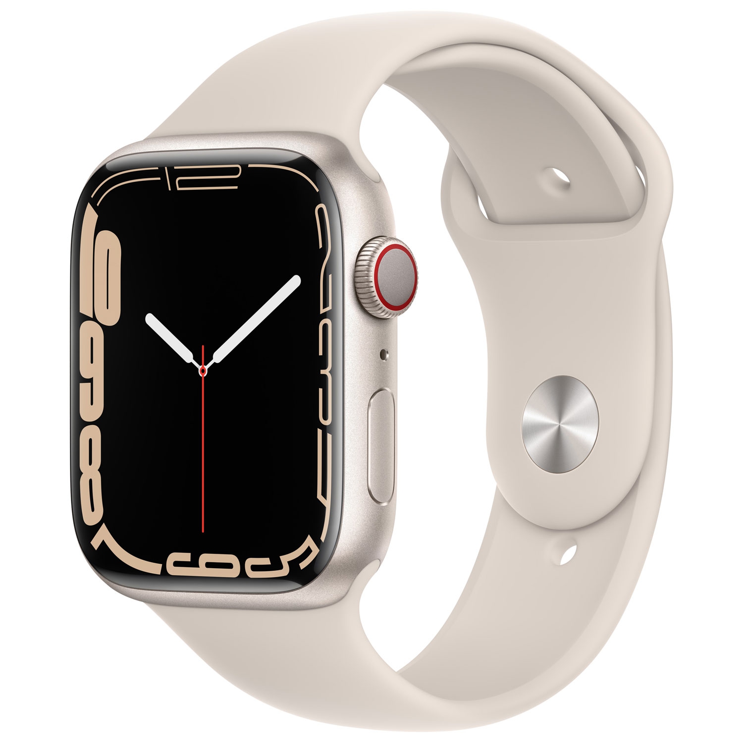 Remis à neuf - Apple Watch Series 7 (GPS + 45&nbsp;mm connectivité cellulaire) avec boîtier en aluminium comète et bracelet sport comète