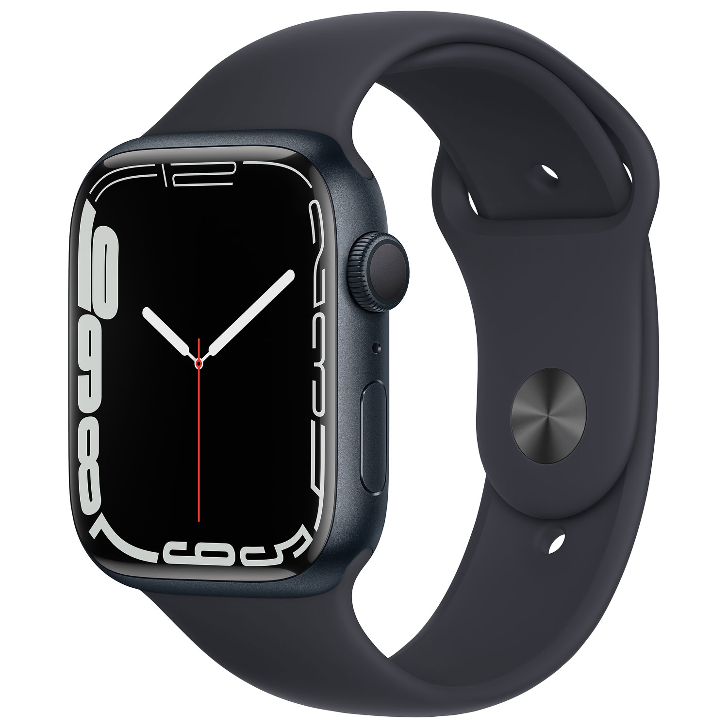 Refurbished (Fair) - Apple Watch Series 7 (GPS) 45mm Midnight Aluminum Case with Midnight Sport Band