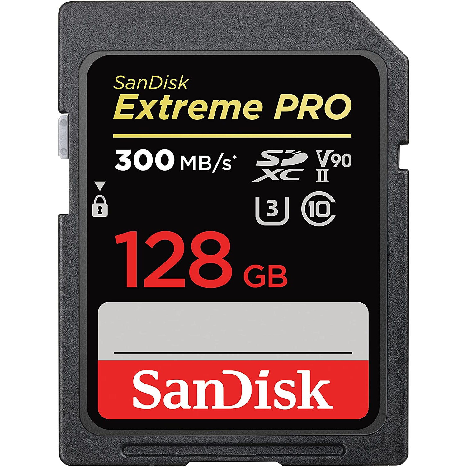 SanDisk 128GB Extreme Pro SDXC UHS-II Memory Card 300 MB/s - (SDSDXDK-128G-GN4IN)