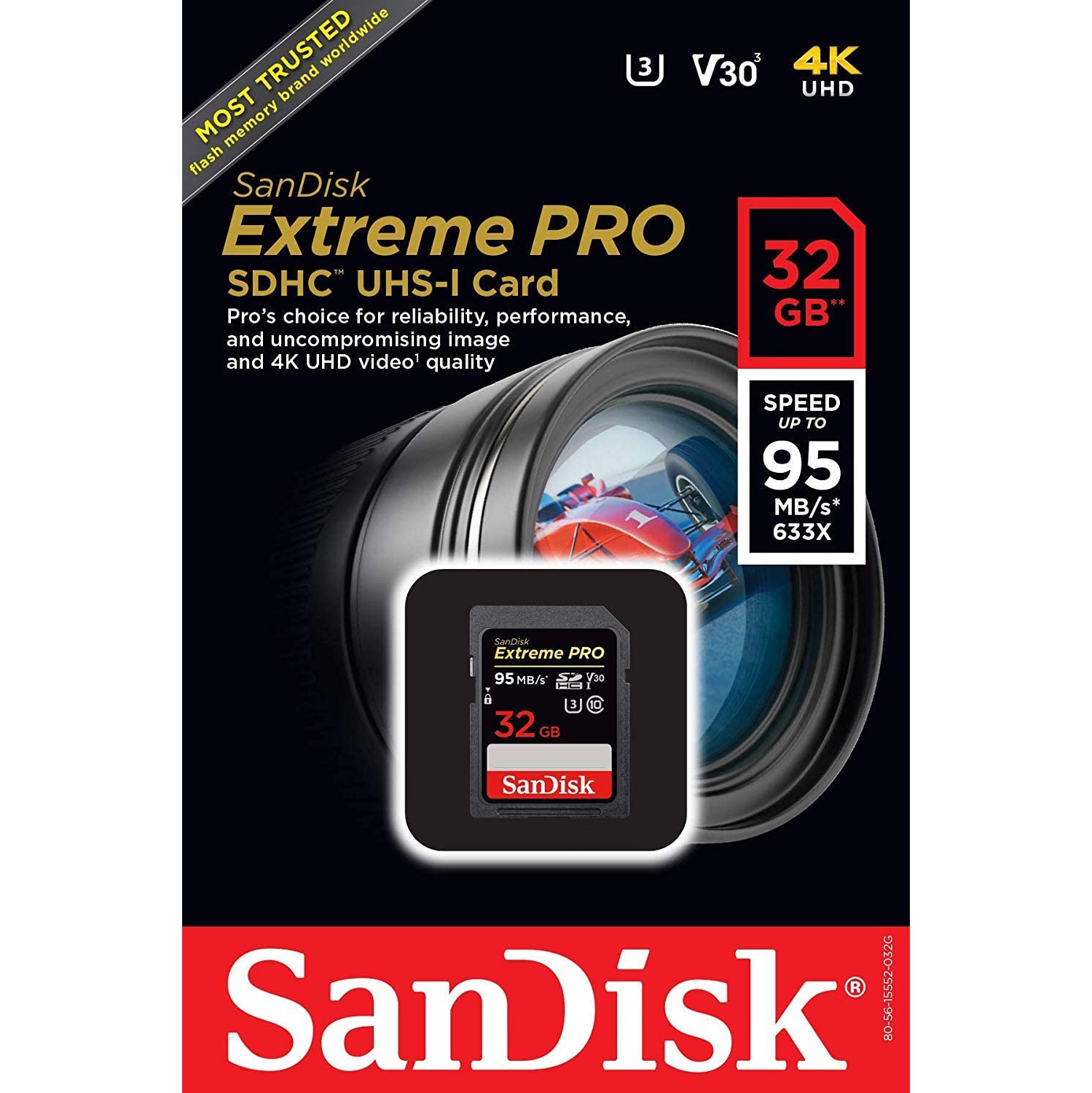3-pack SanDisk 32GB Extreme PRO SDHC Memory Card - (SDSDXXG-032G