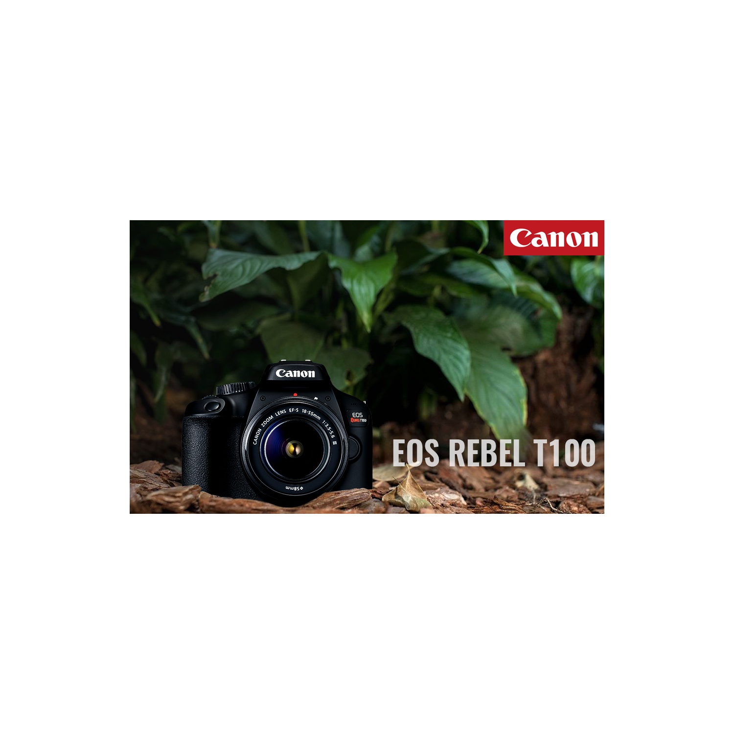 Canon EOS 4000D / Rebel T100 DSLR Camera with 18-55mm Lens, 58mm Filters, and More Bundle