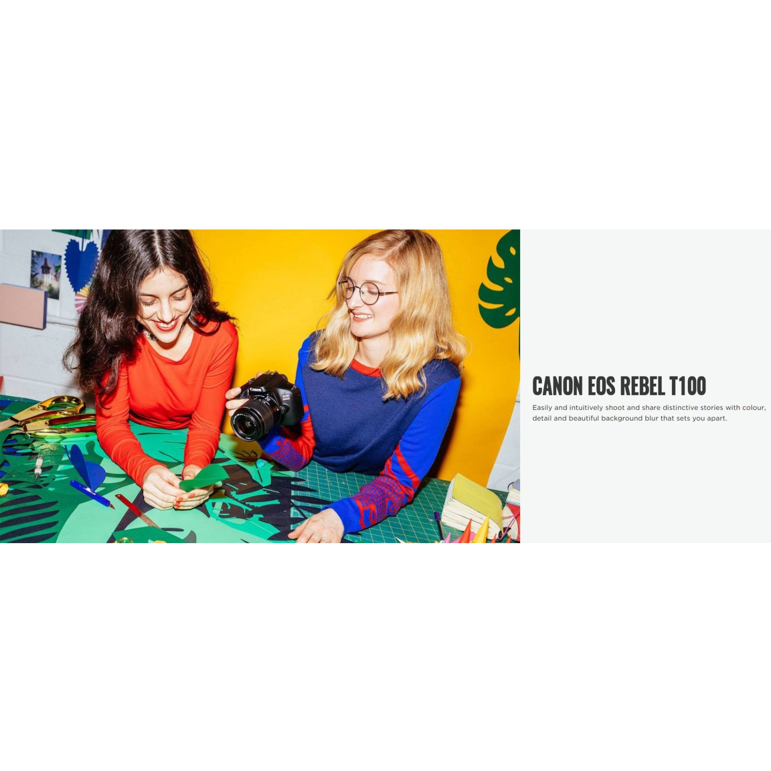 Canon EOS 4000D / Rebel T100 DSLR Camera with 18-55mm Lens, 58mm Filters, and More Bundle