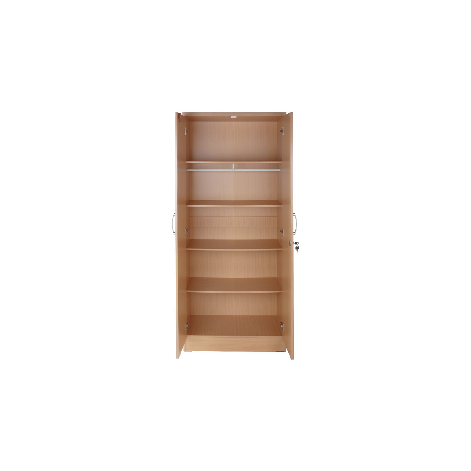 Better Home Products – Armoire à deux portes en bois Harmony, fini érable hêtre
