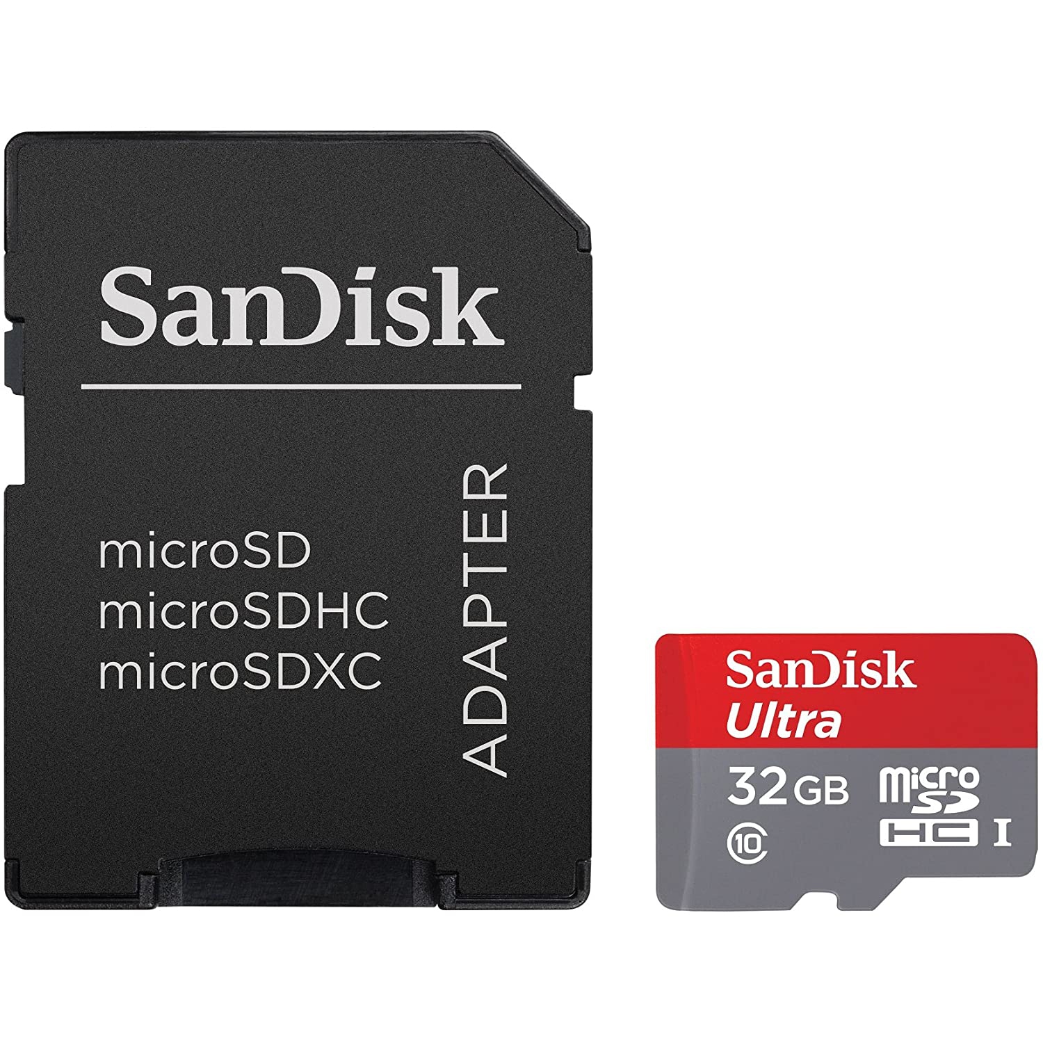 Carte mémoire SDHC Ultra 32 Go de SanDisk + adaptateur
