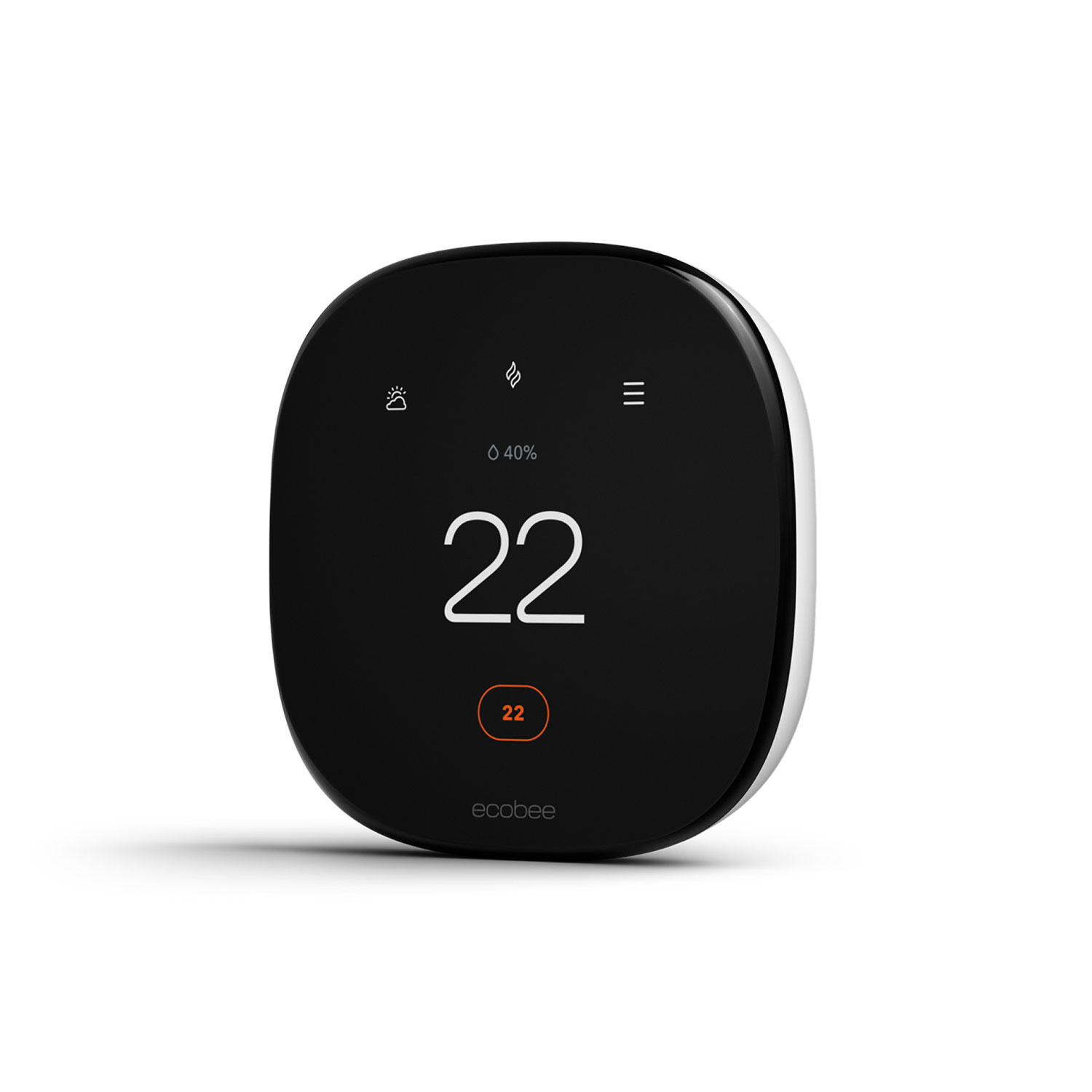 ecobee Wi-Fi Smart Thermostat Enhanced - Black