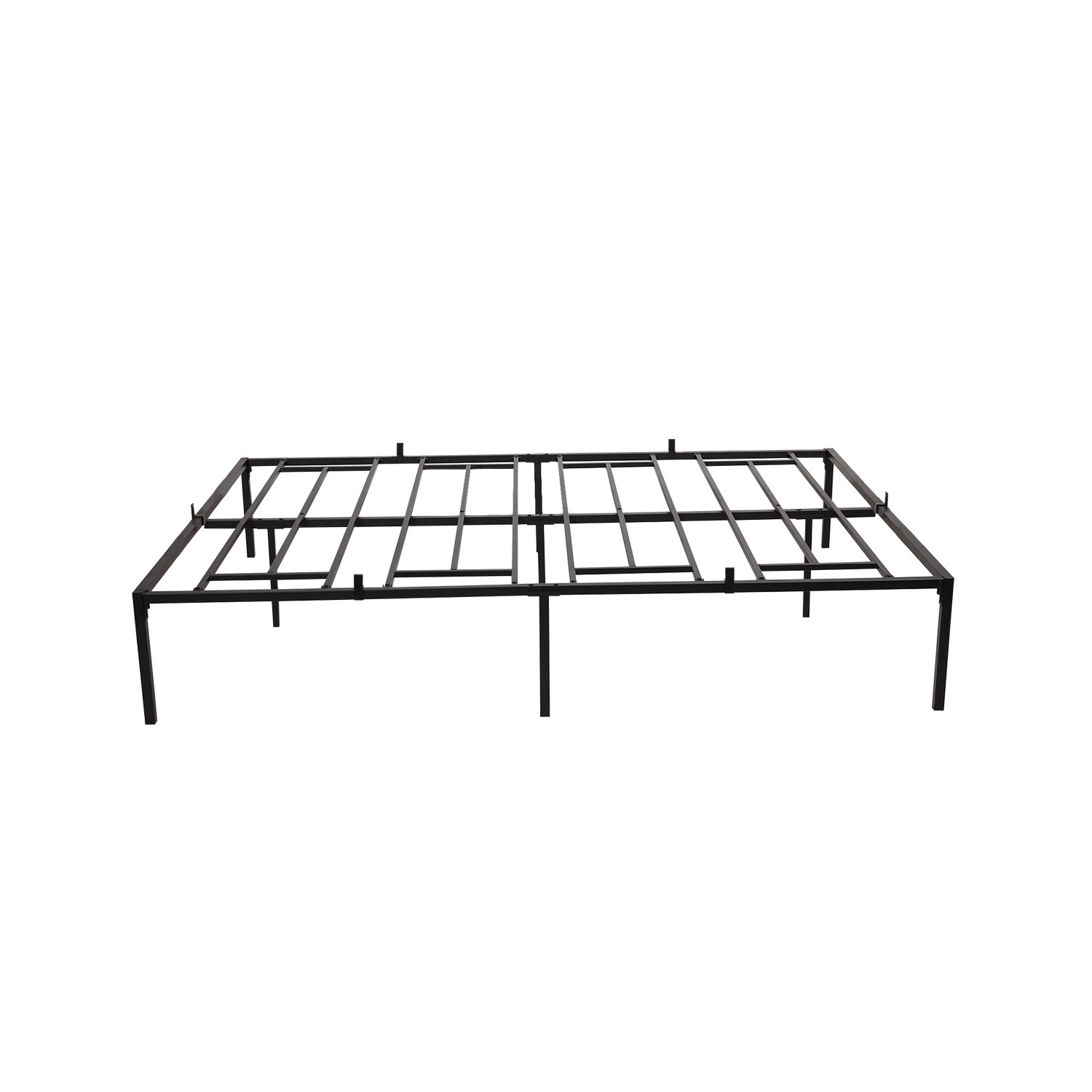 Jaxpety Metal Platform Bed Frame Mattress Foundation with Storage QUEEN SIZE