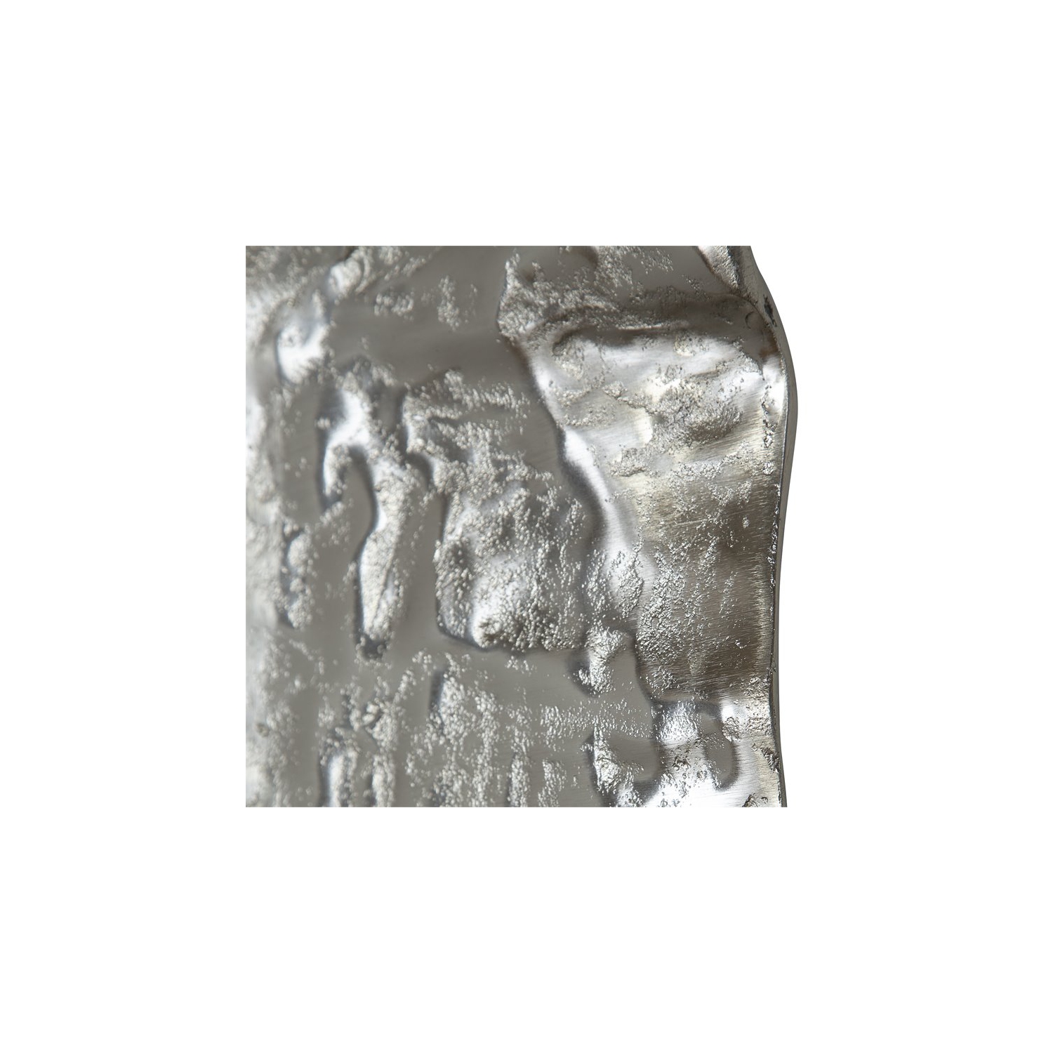 Uttermost Archive Organic Shape Contemporary Aluminum Wall Decor in Nickel