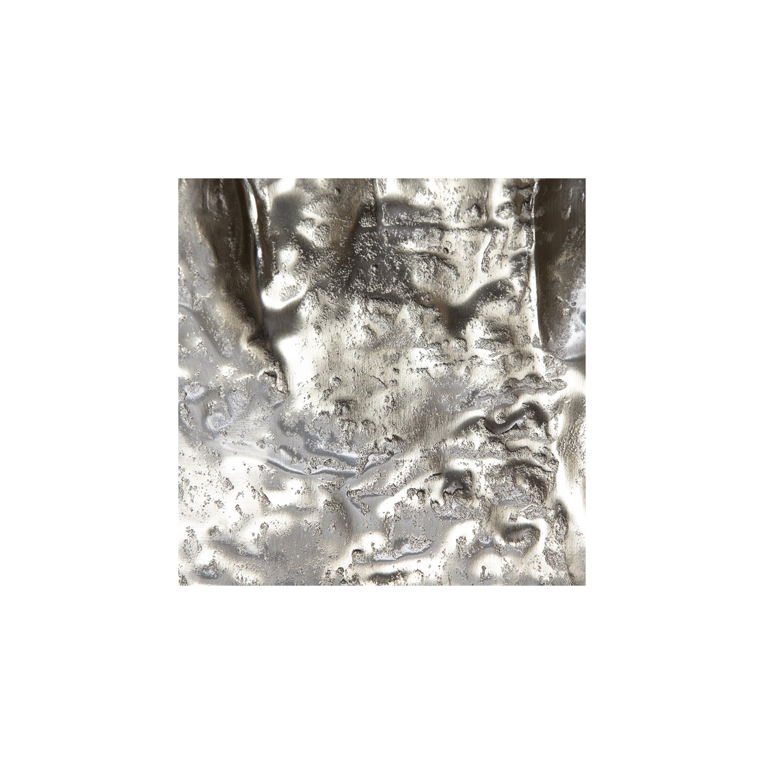 Uttermost Archive Organic Shape Contemporary Aluminum Wall Decor in Nickel