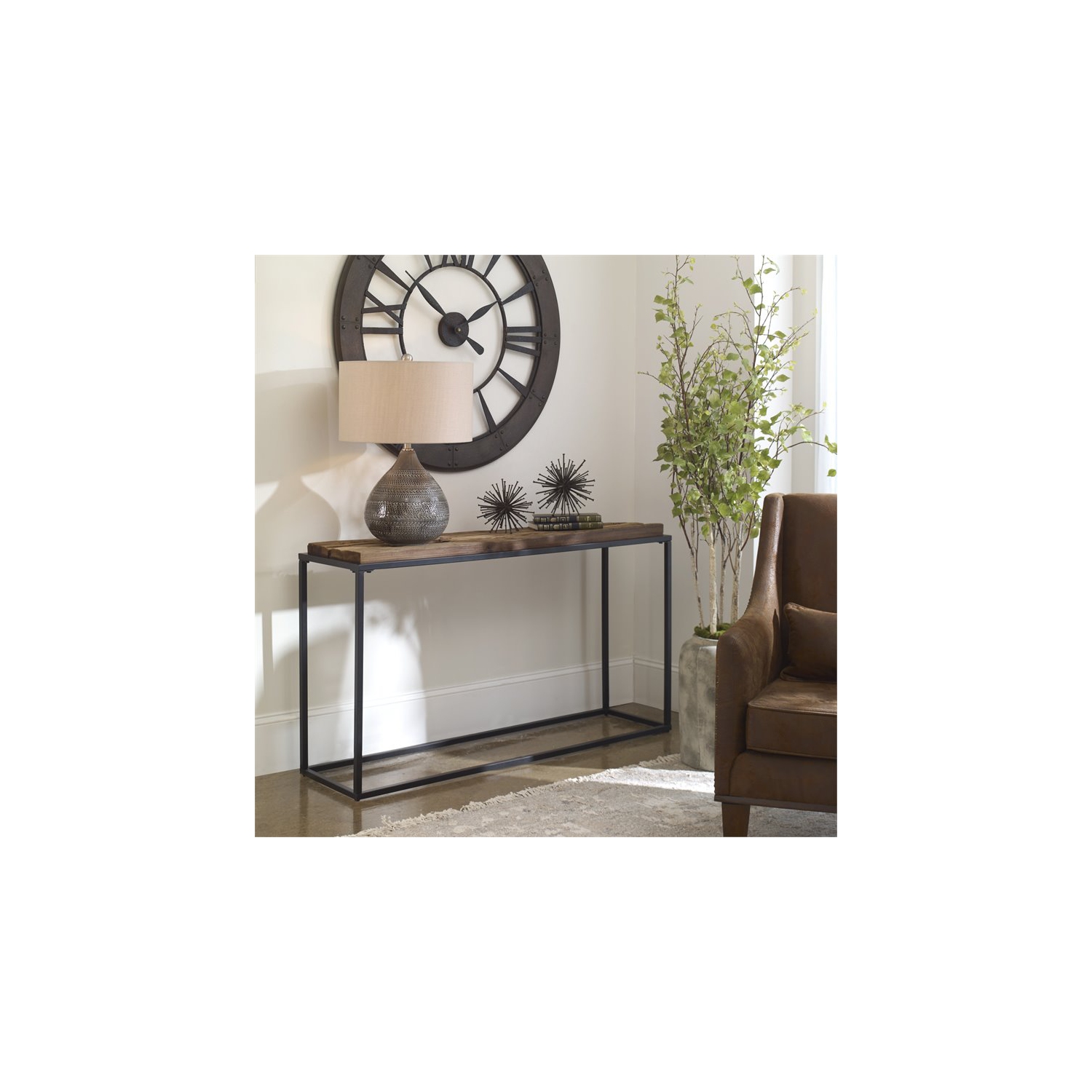 Console en chêne récupéré et en bois d’UtterMost Holston