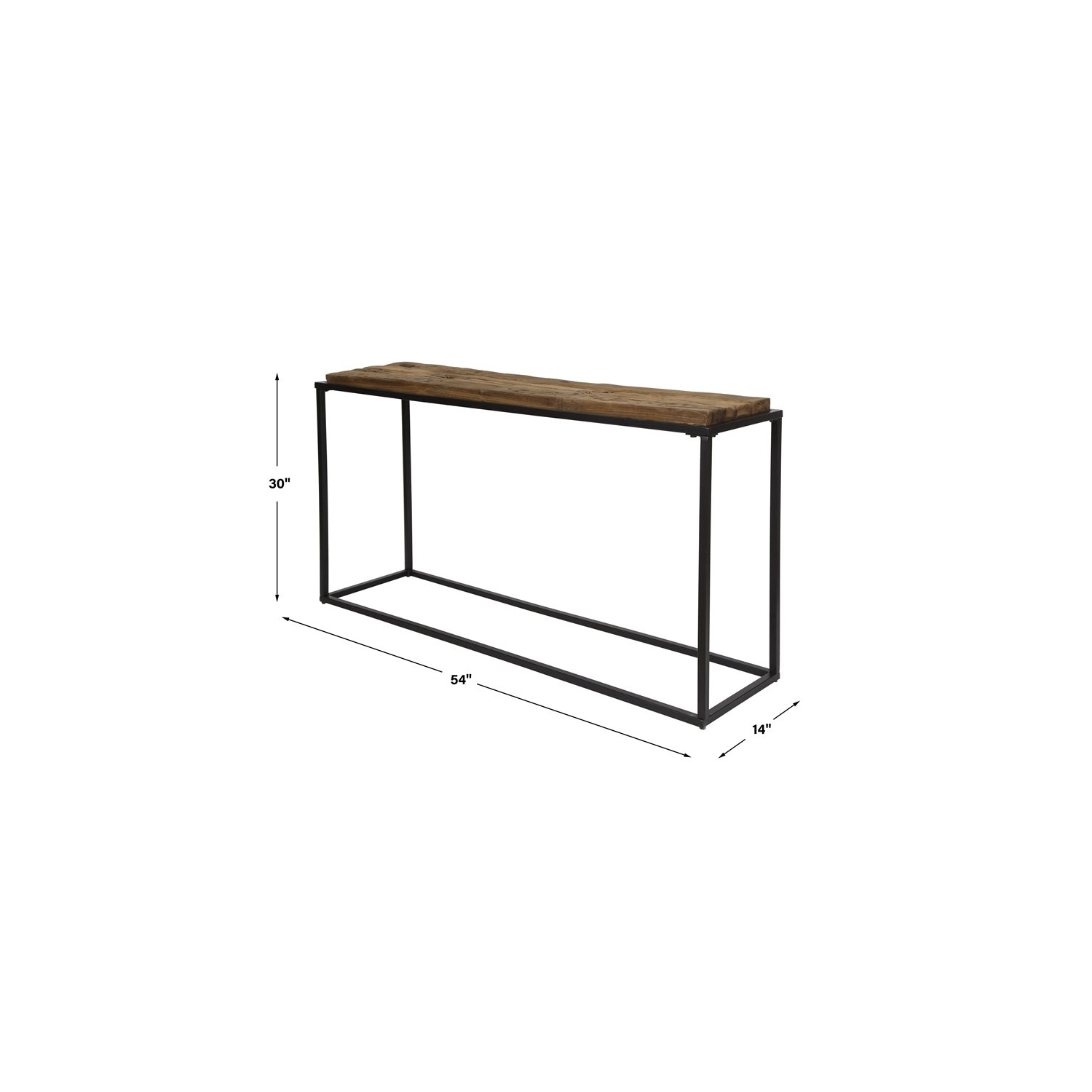 Console en chêne récupéré et en bois d’UtterMost Holston