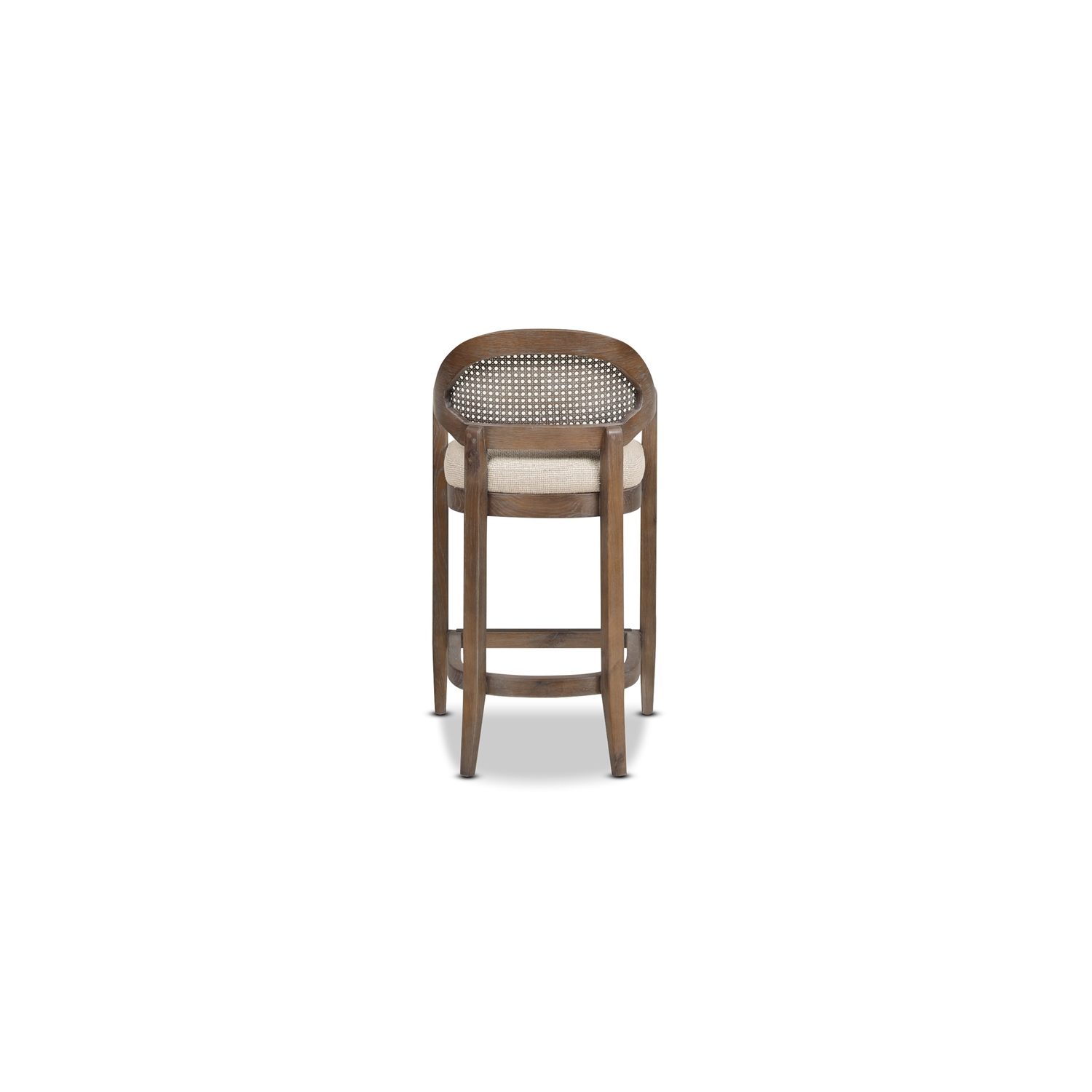 Americana 26" Cane Back Counter Height Bar Stool Taupe Beige