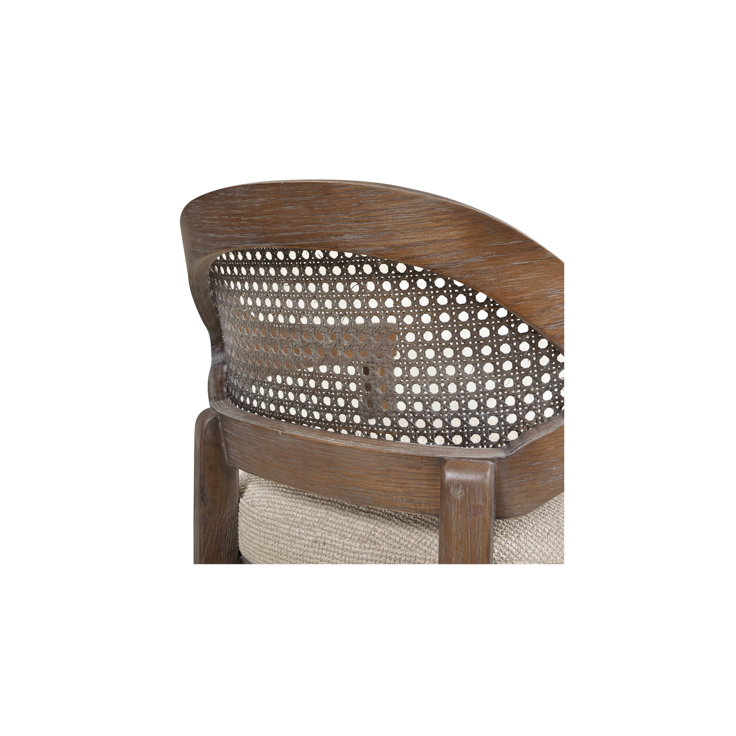 Americana 26" Cane Back Counter Height Bar Stool Taupe Beige