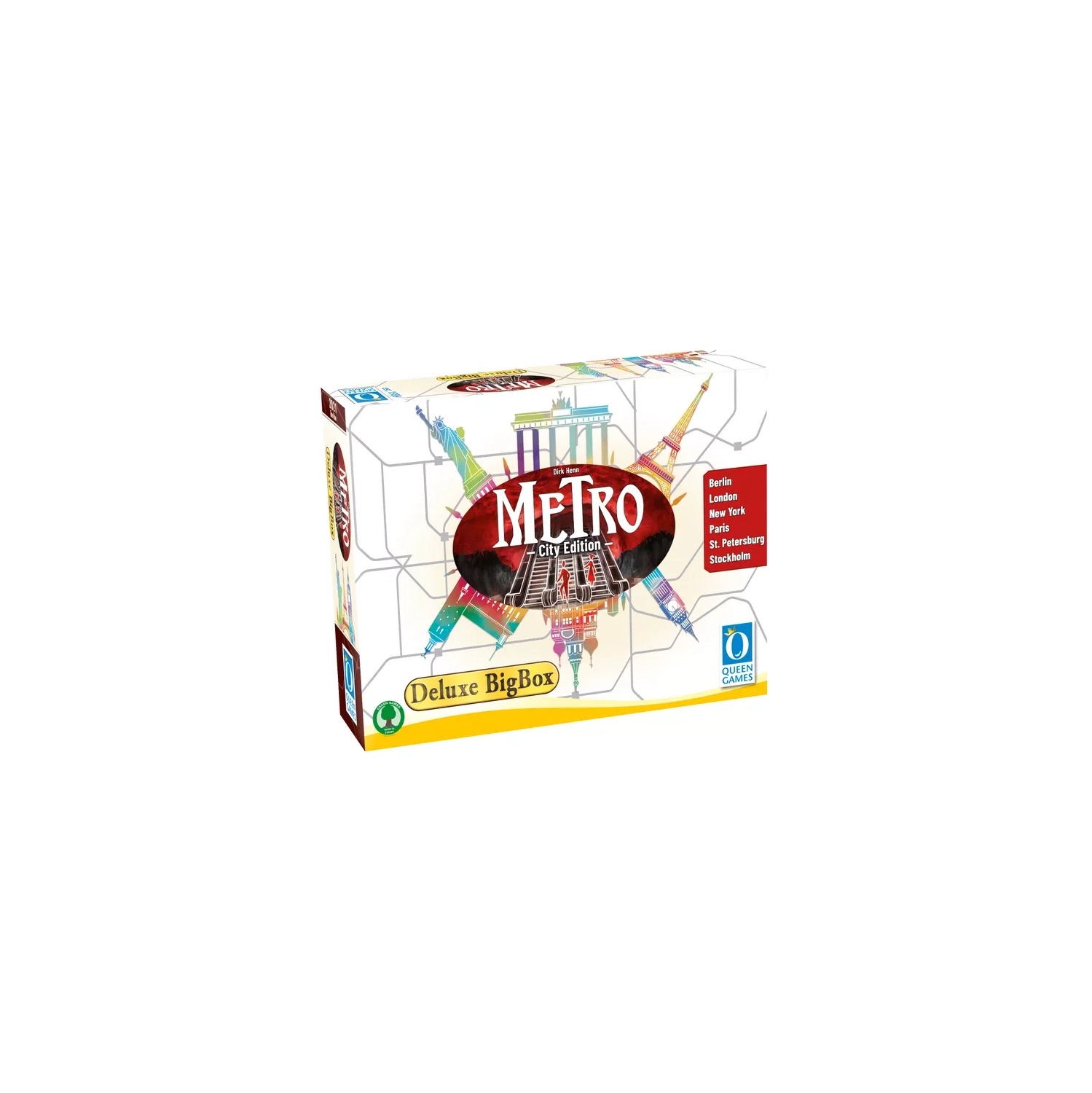 Queen Games Metro: City Edition - Deluxe Big Box 1-6 players, ages 14+, 30+ minutes