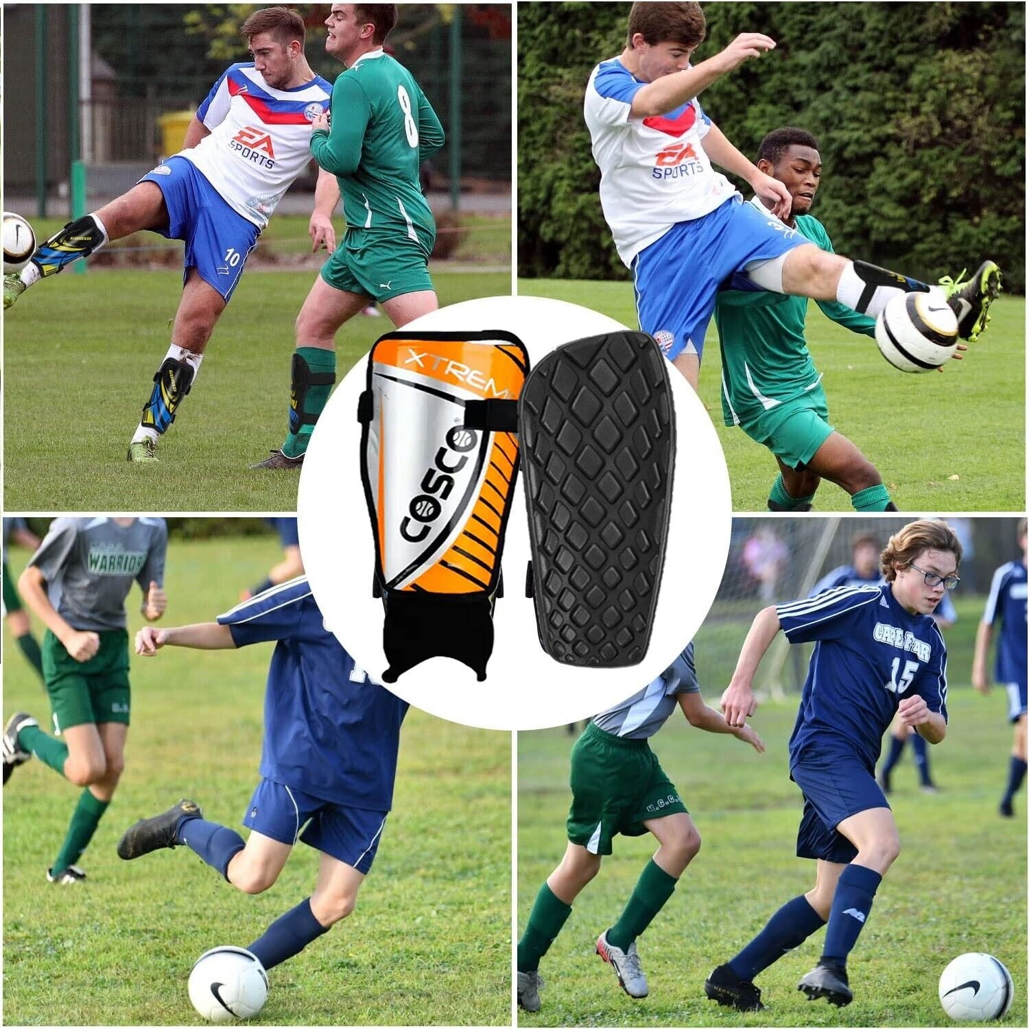 Football Shin Guard Extreme pour les jeux de football Débutant, Course, Jogging, Cyclisme, Mise en forme