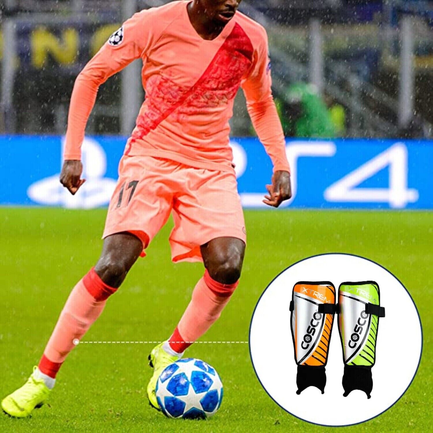 Football Shin Guard Extreme pour les jeux de football Débutant, Course, Jogging, Cyclisme, Mise en forme