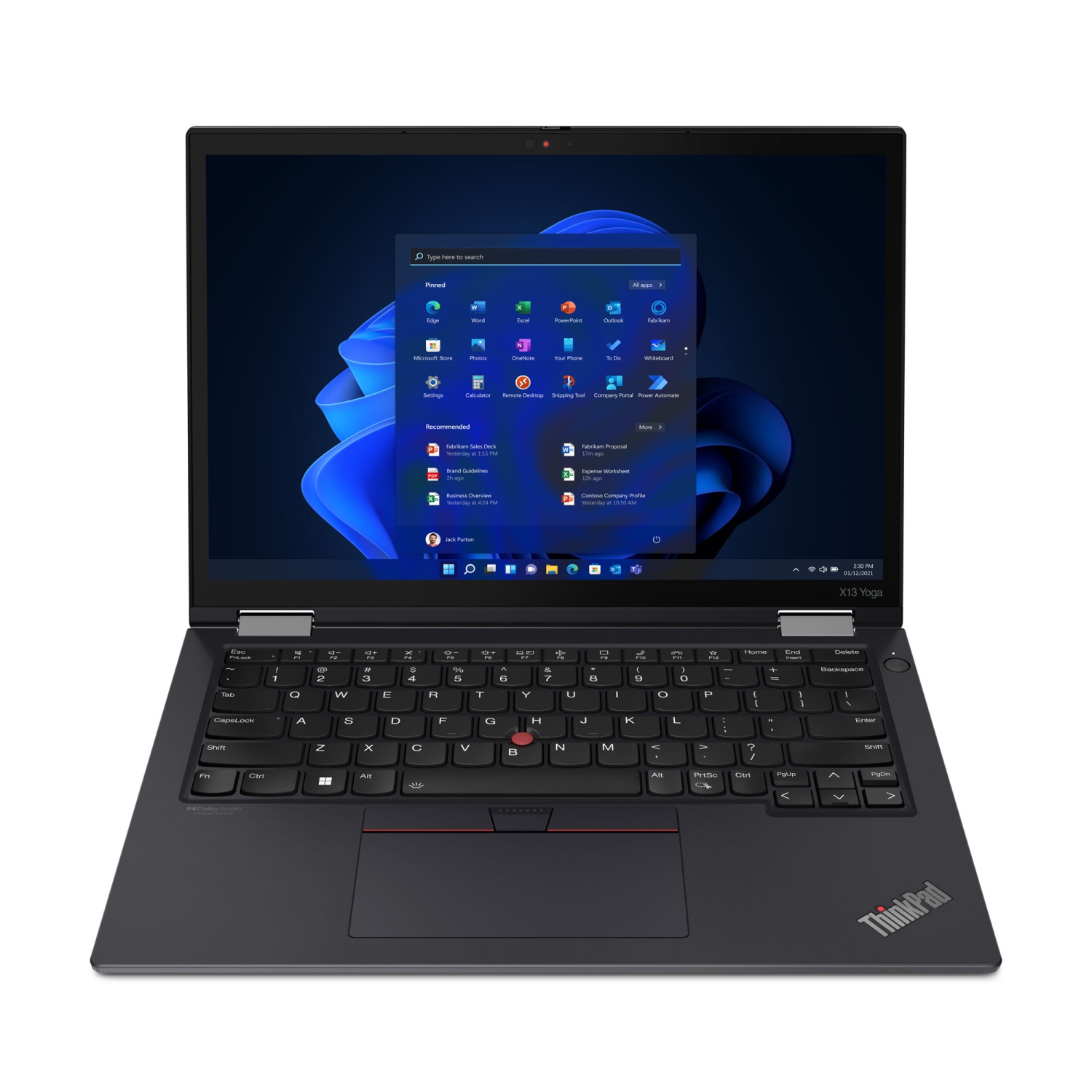 Lenovo ThinkPad X13 Yoga Gen 3 Intel Laptop, 13.3