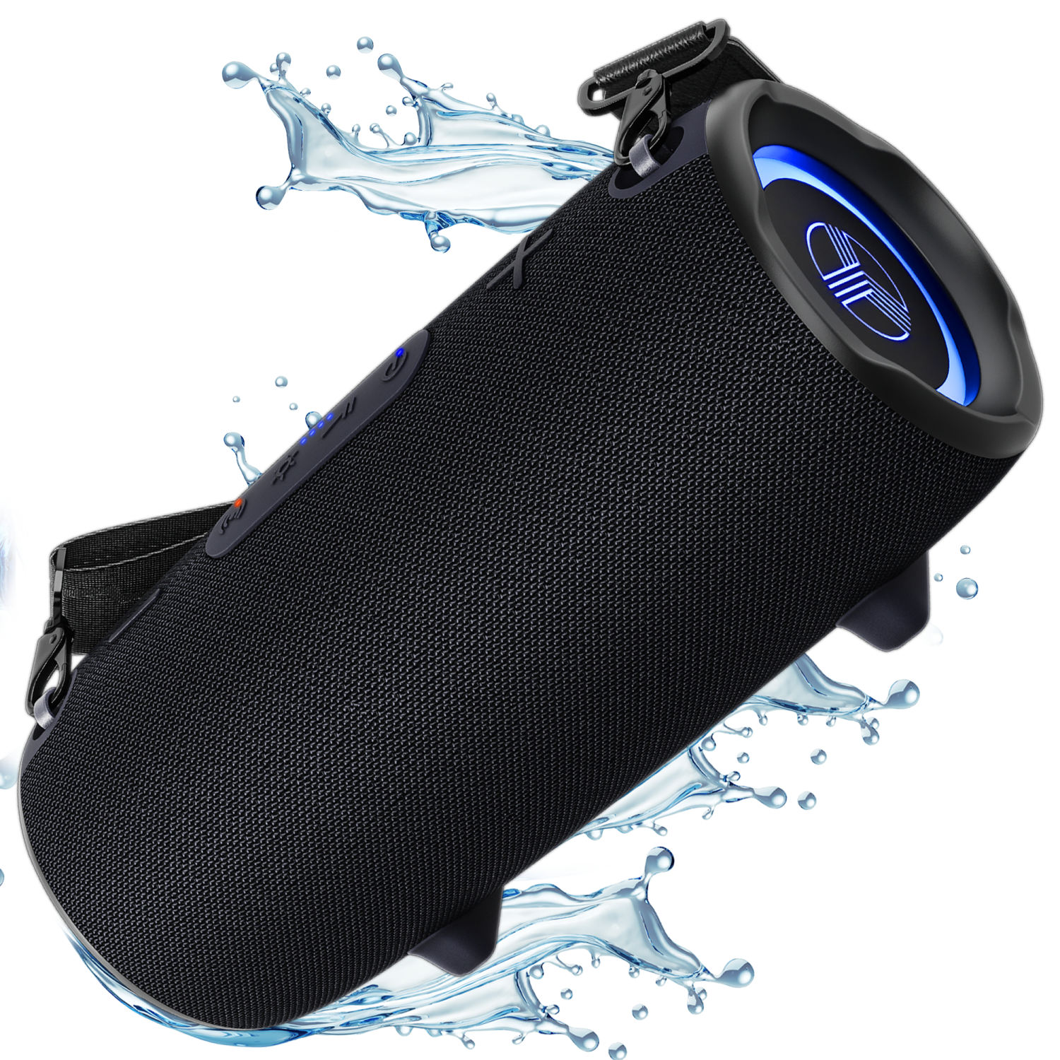 TREBLAB HD-Max - haut-parleurs stéréo Bluetooth puissants, 60&nbsp;W, 20H Playtime, Powerbank, haut-parleur portatif extérieur IPX7, TWS, Deep Bass,