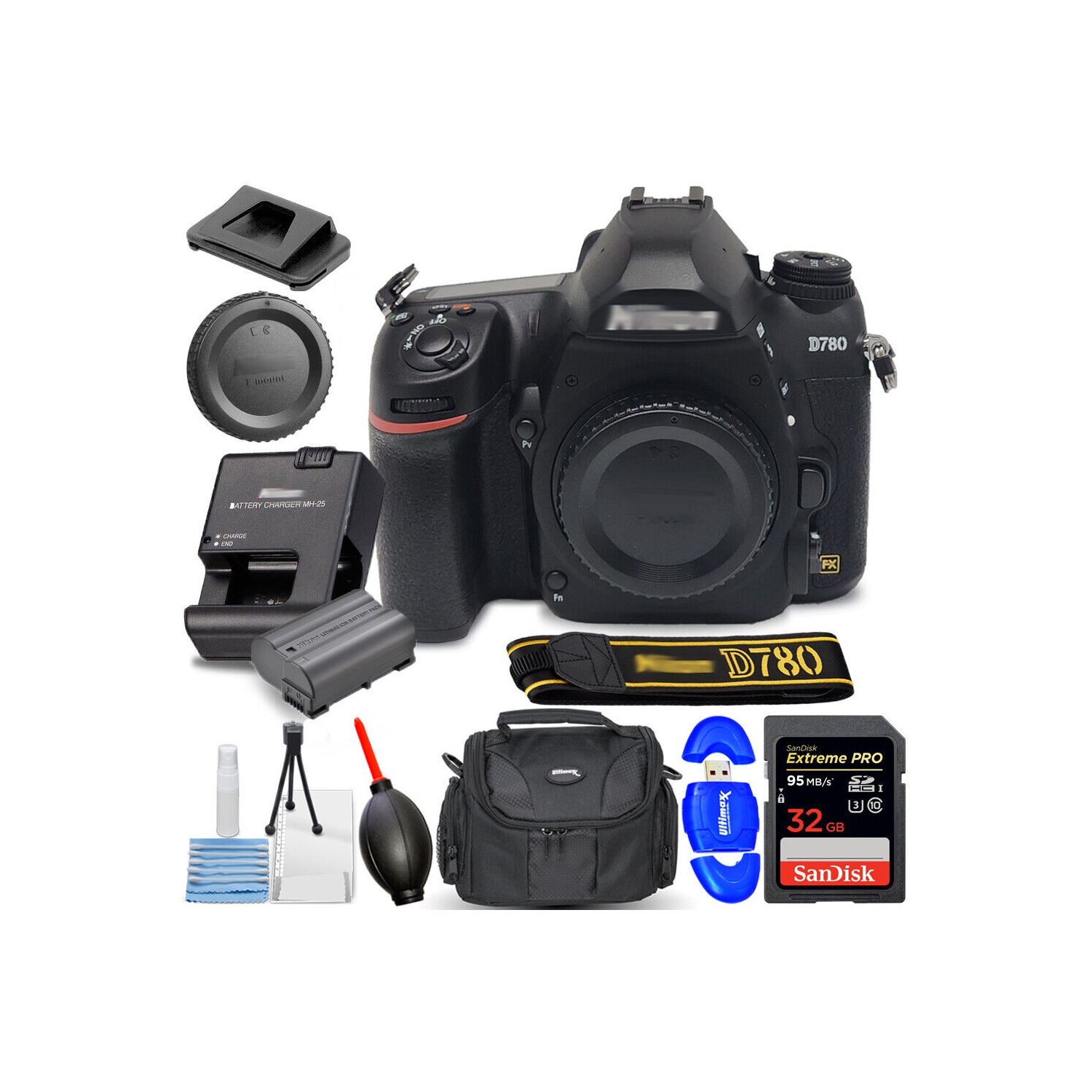 Nikon D780 DSLR Camera 1618 (Body Only) - 7PC Accessory Bundle