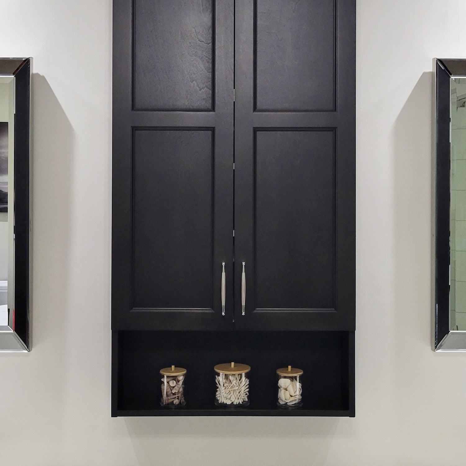 ITY International - Set of 1 Large and 2 Small Storage Jar with Bamboo Lid