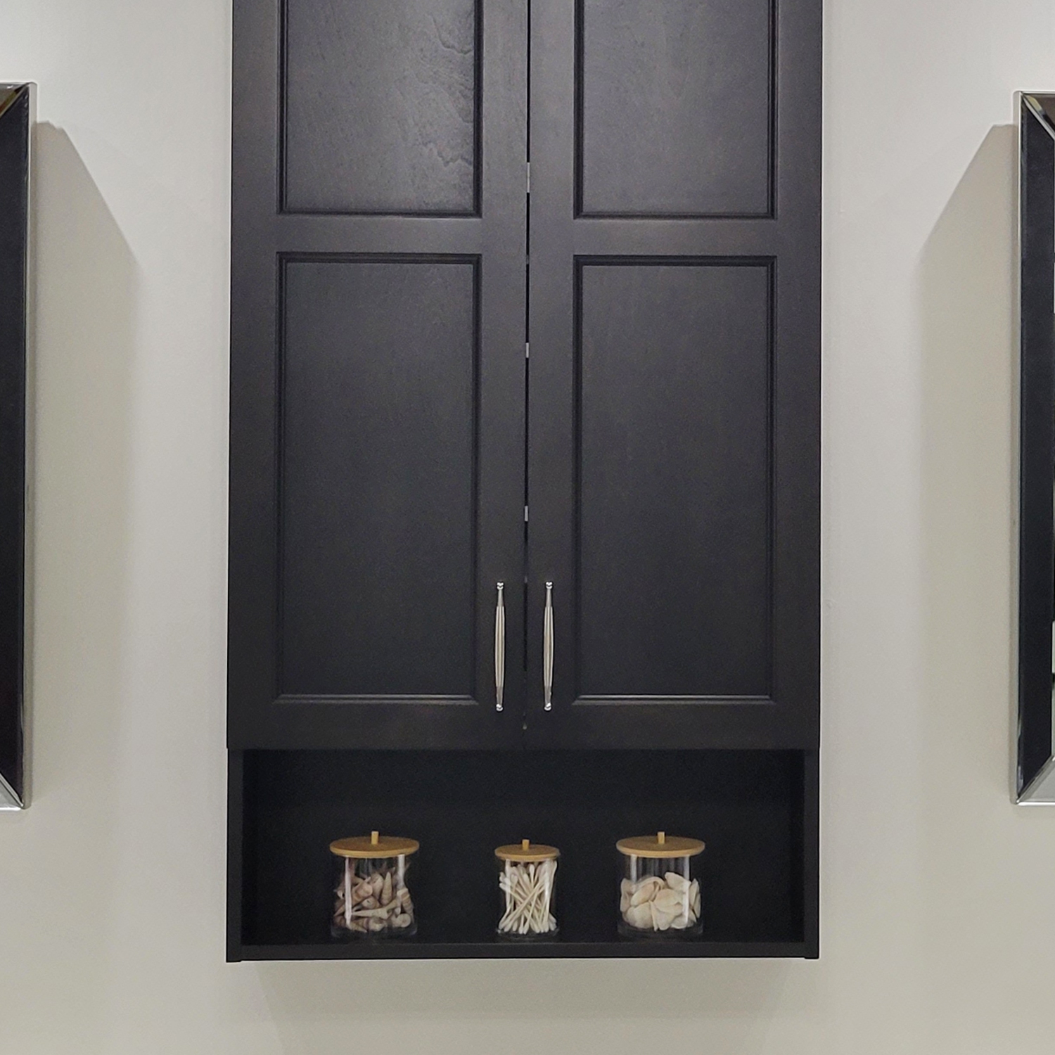 ITY International - Set of 2 Large and 1 Small Storage Jar with Bamboo Lid