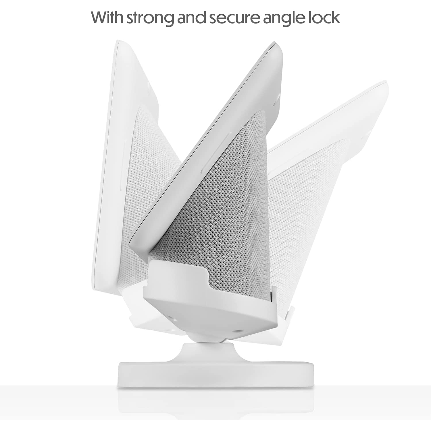 Wasserstein Adjustable Stand for Google Nest Hub - Made for Google (Chalk)