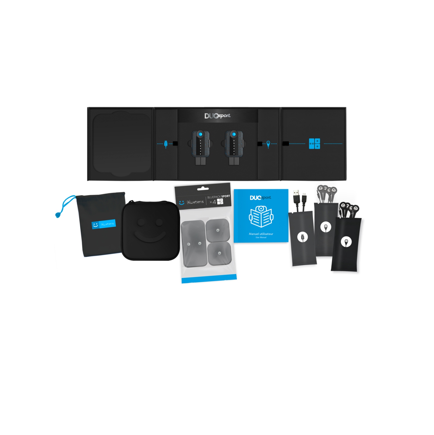 BLUETENS DUO SPORT ELECTROSTIMULATEUR CONNECTE SANS FIL, APPAREIL