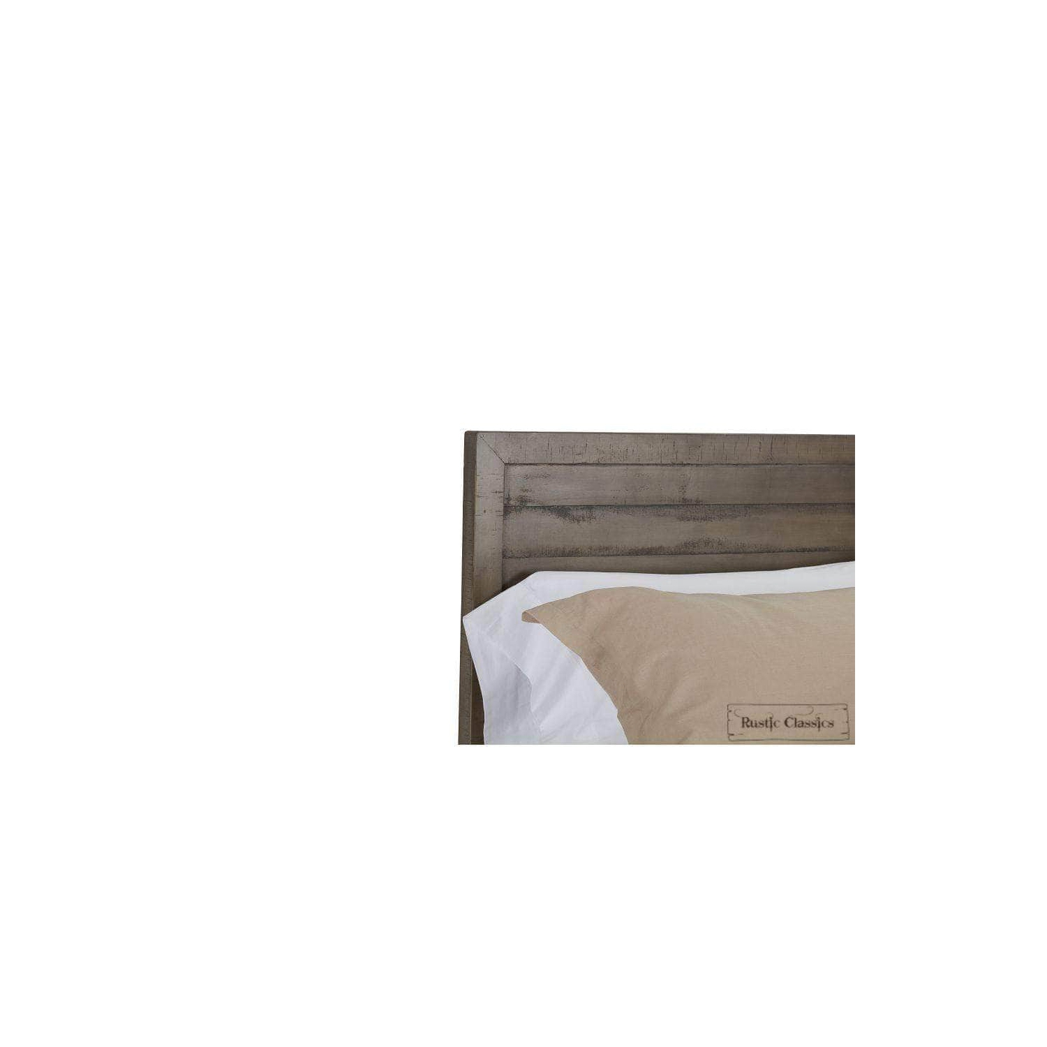 Rustic Classics Whistler Reclaimed Wood Platform Bed in Grey