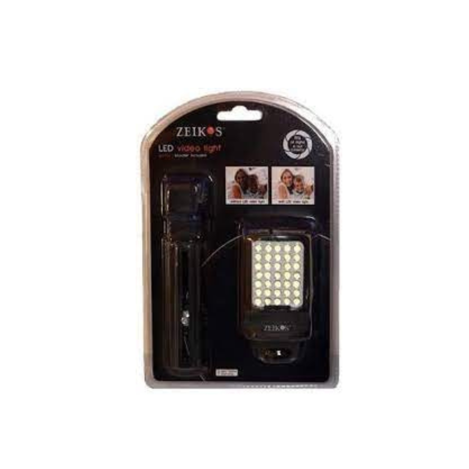 Lampe à DEL pour caméscope numérique avec support - Noir