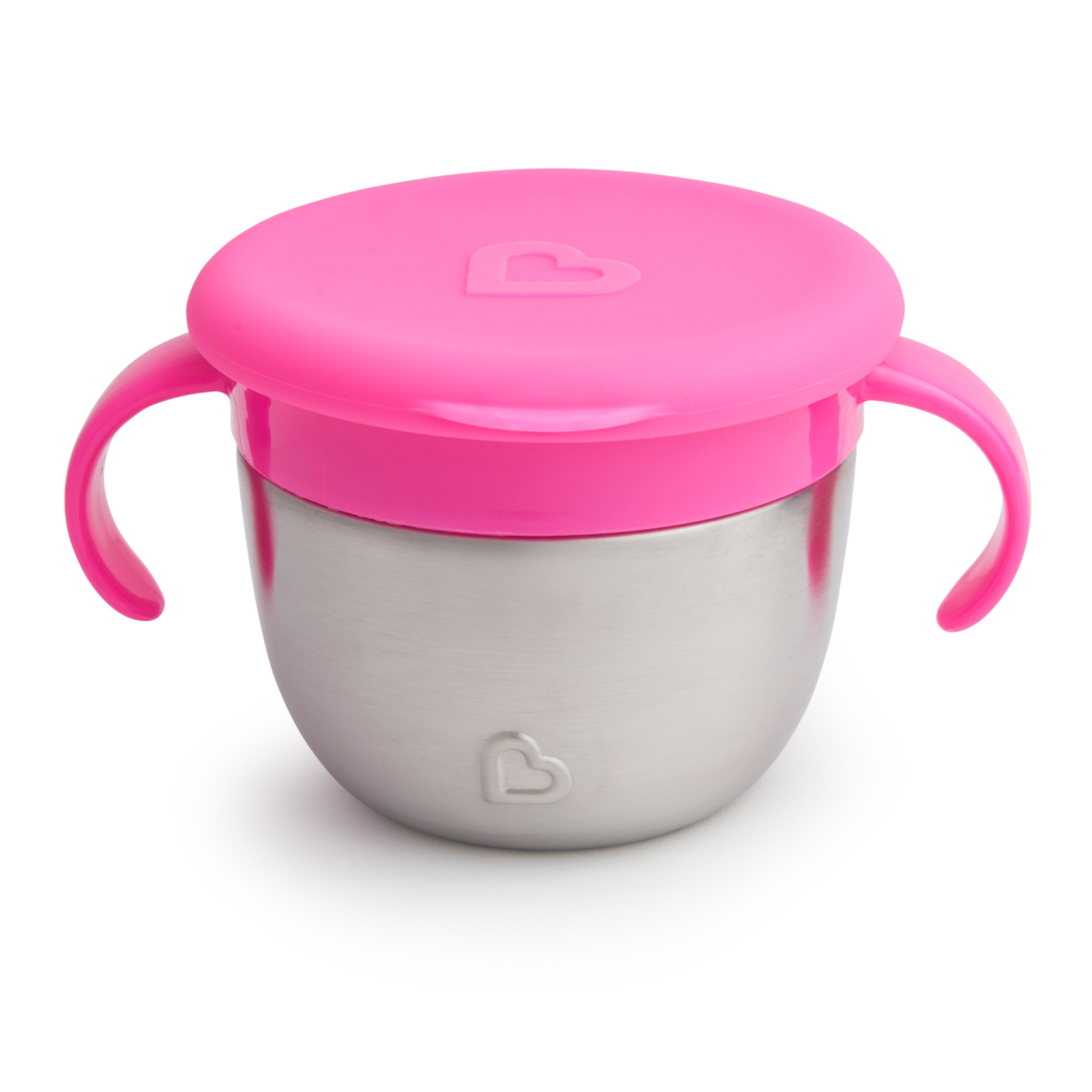 Munchkin Snack+ Stainless Steel Snack Catcher - Pink